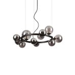 Ideal Lux Perlage pendente preto/preto 11flg Ø 73