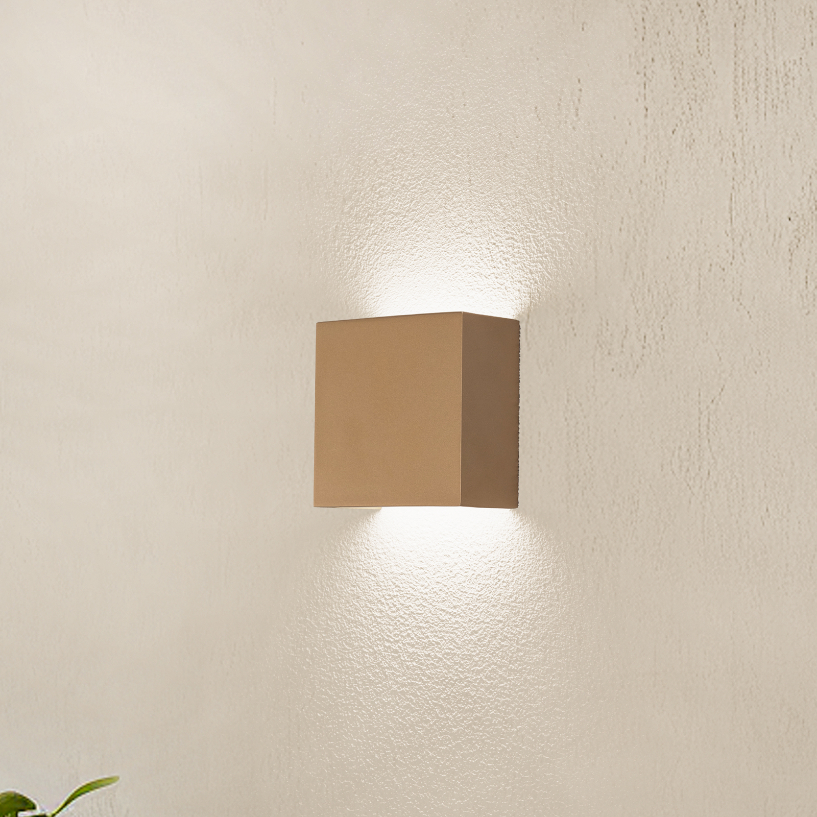 Candeeiro de parede LED Gianto para cima/baixo, dourado