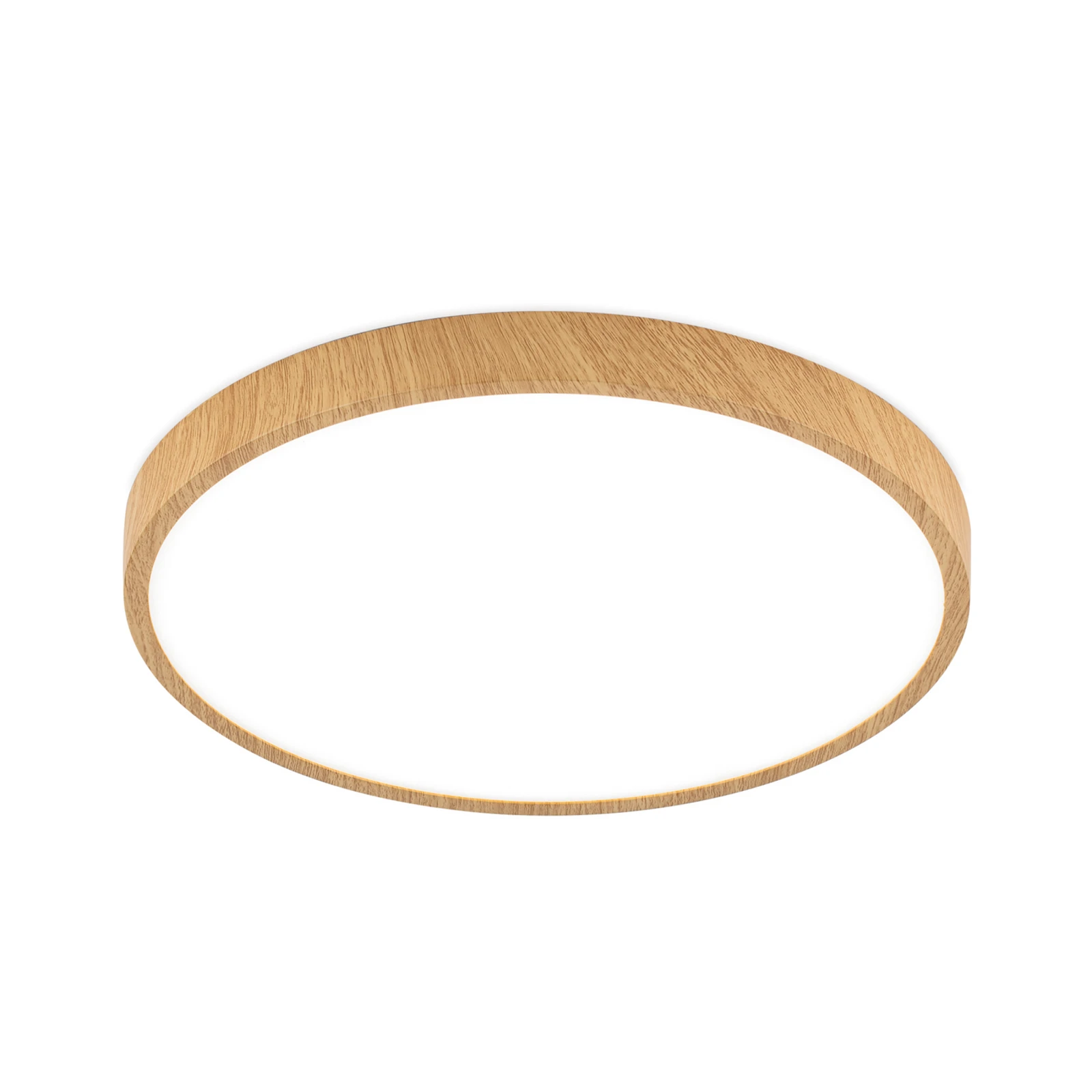 Plafonnier LED Bully aspect bois, Ø 28 cm