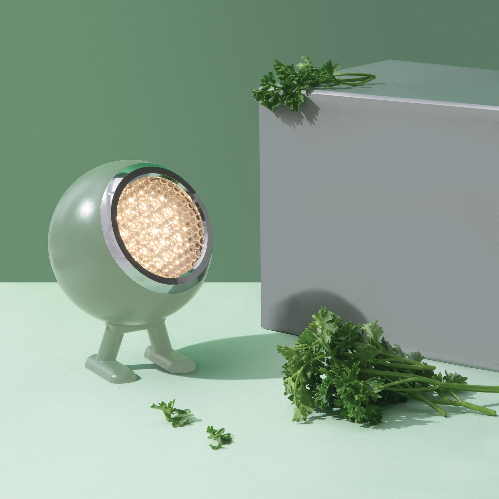 Norbitt 3.0 LED rechargeable desk lamp, green, CCT - MR. WATTSON