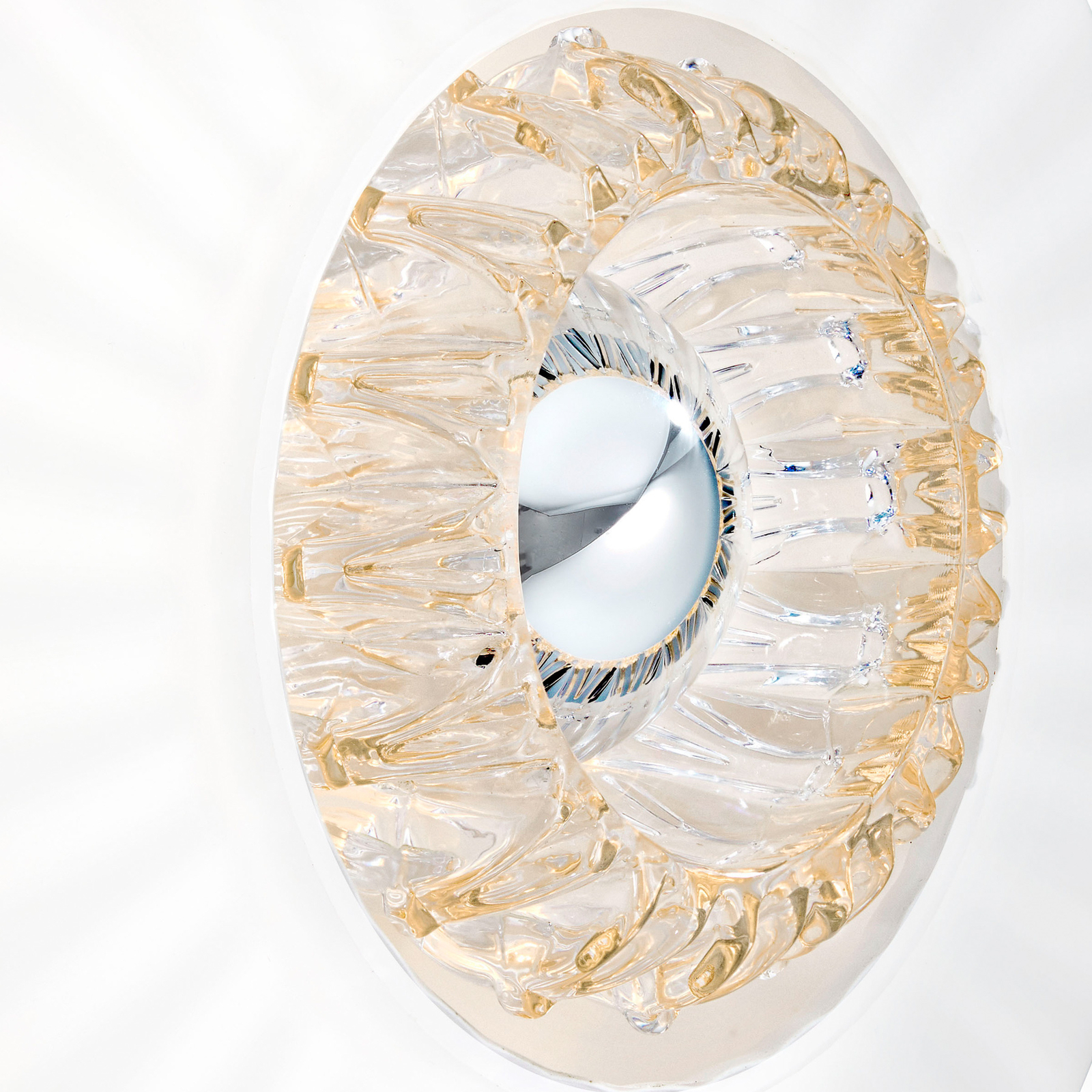 Sieninis šviestuvas "New Wave Optic XL", opalinės baltos spalvos, akies