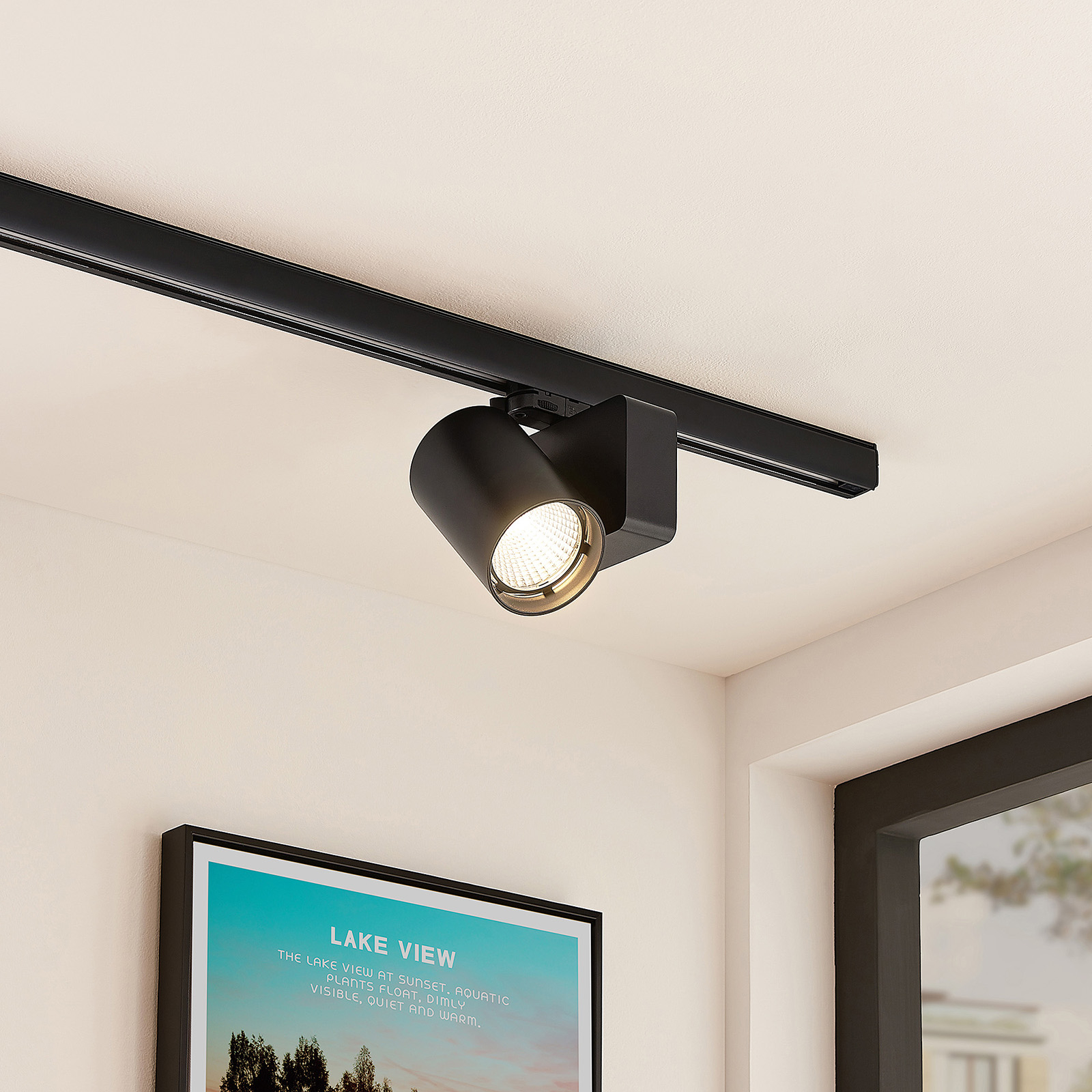 Arcchio Anarok LED-3-faset spot sort - 3-fase strømskinne - skinnesystem - moderne lampe gangområde - sort - aluminium