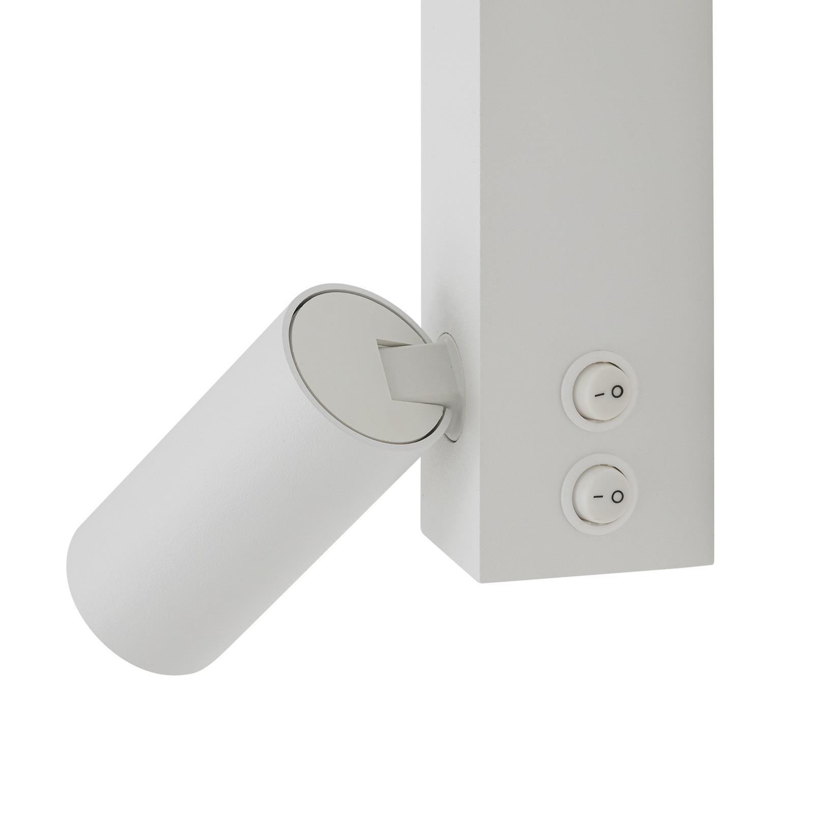 Φωτιστικό τοίχου EASY RIGHT, λευκό, πλάτος 80 cm, μέταλλο, GU10 + LED