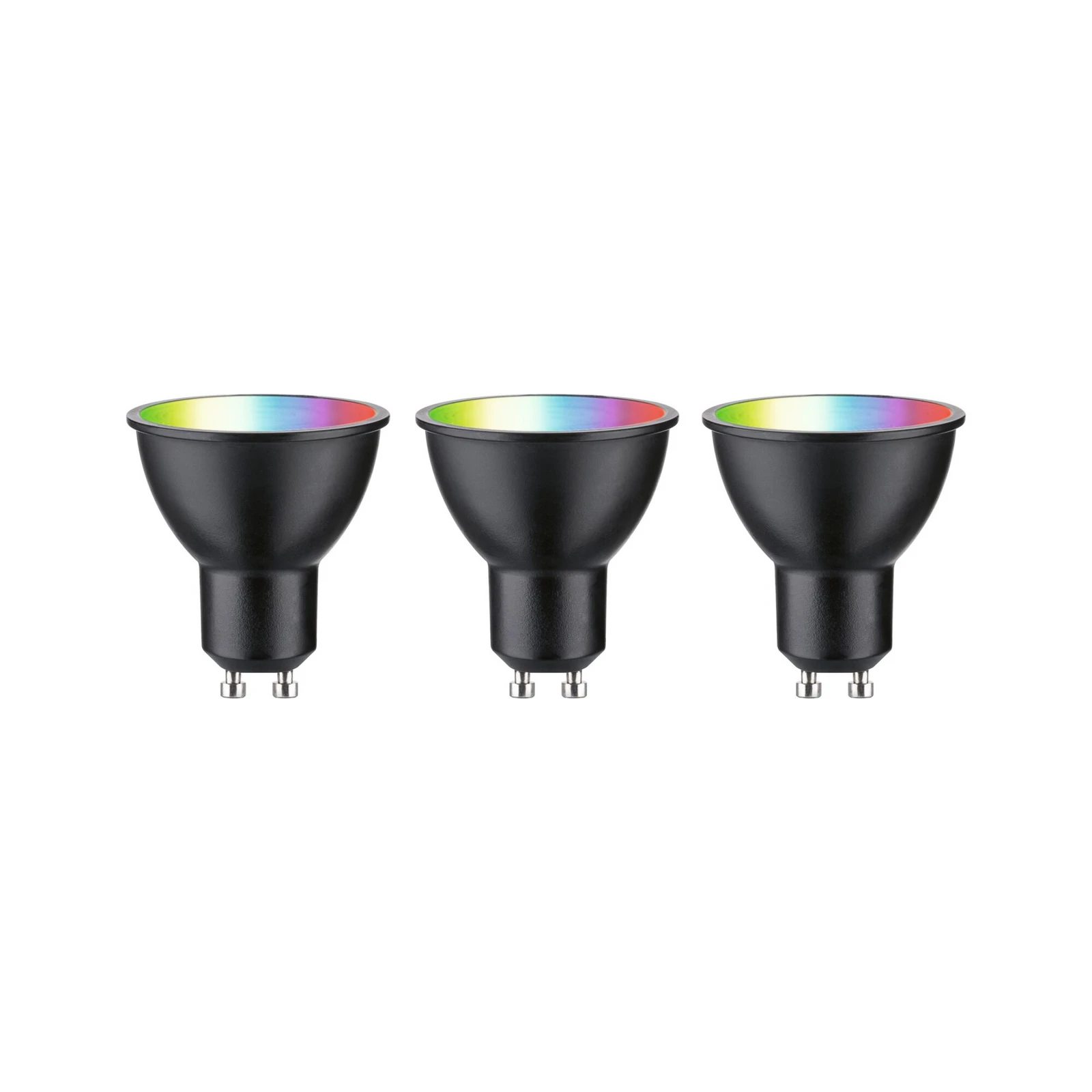 Paulmann LED GU10 4,8 W 350 lm ZigBee noir x3
