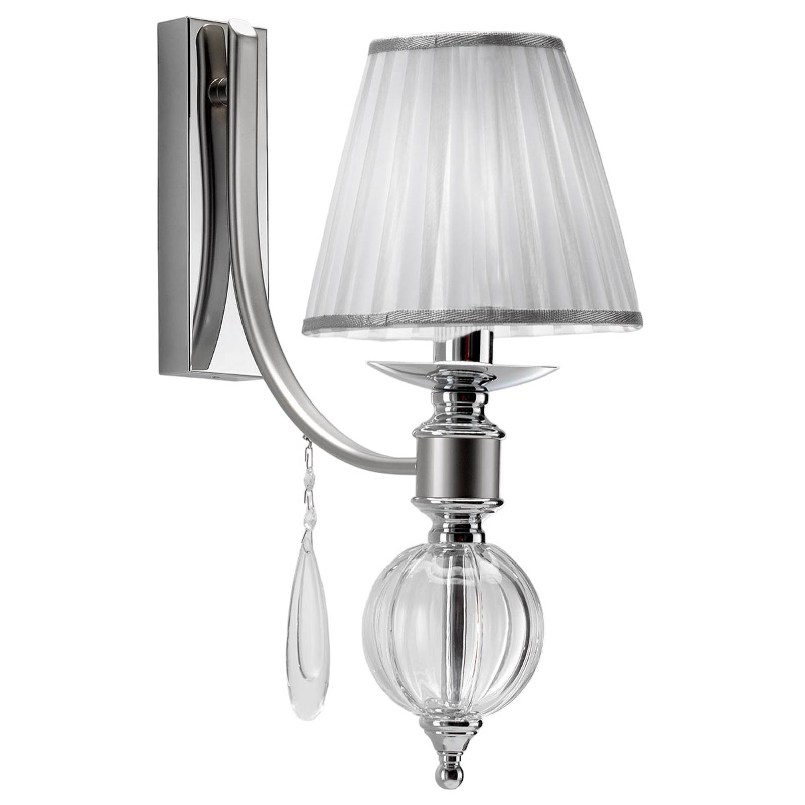 Lampa ścienna 7330 chrom szklane krople