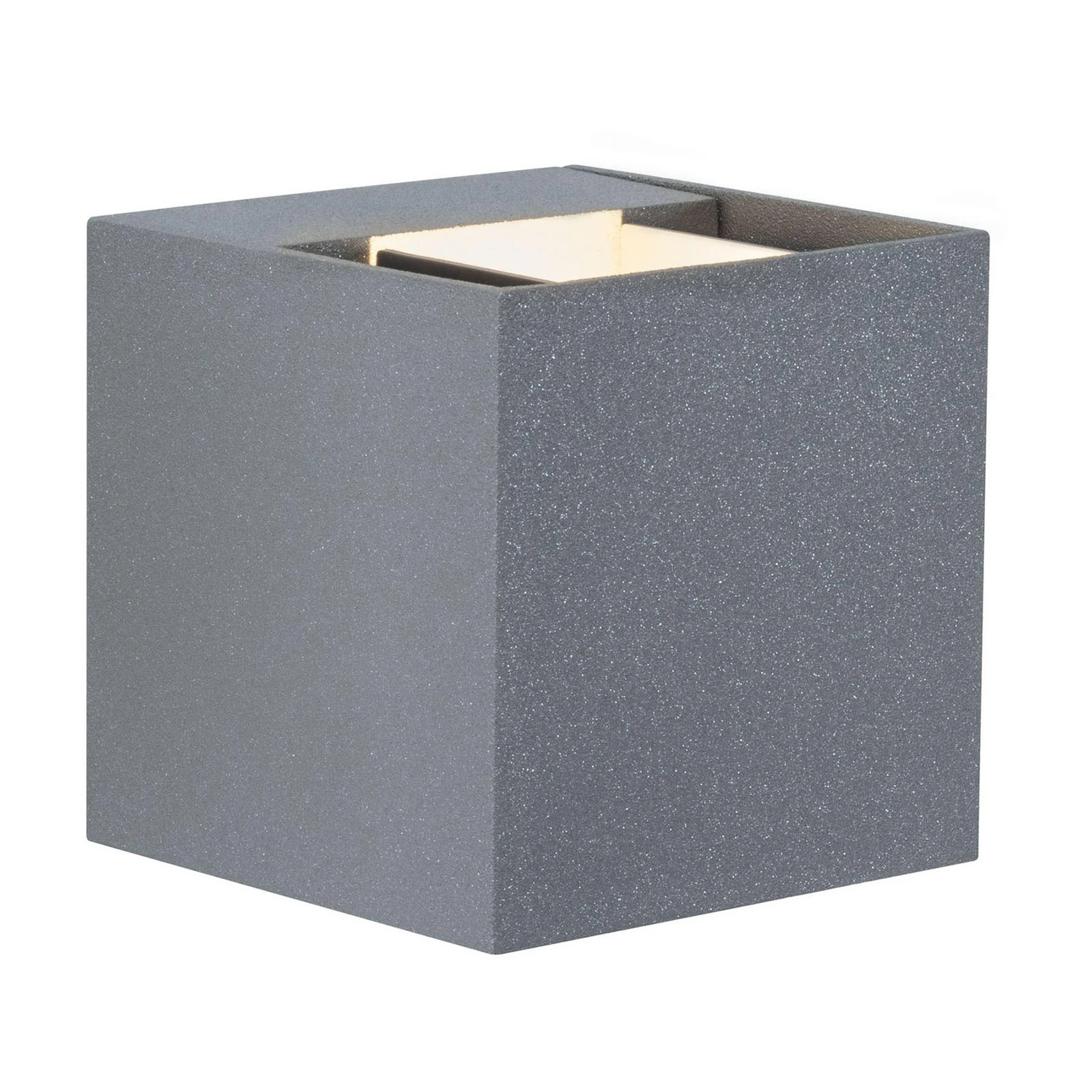 Candeeiro de parede exterior LED Paulmann Cybo, 2700 K, 8 x 8 cm, cinzento