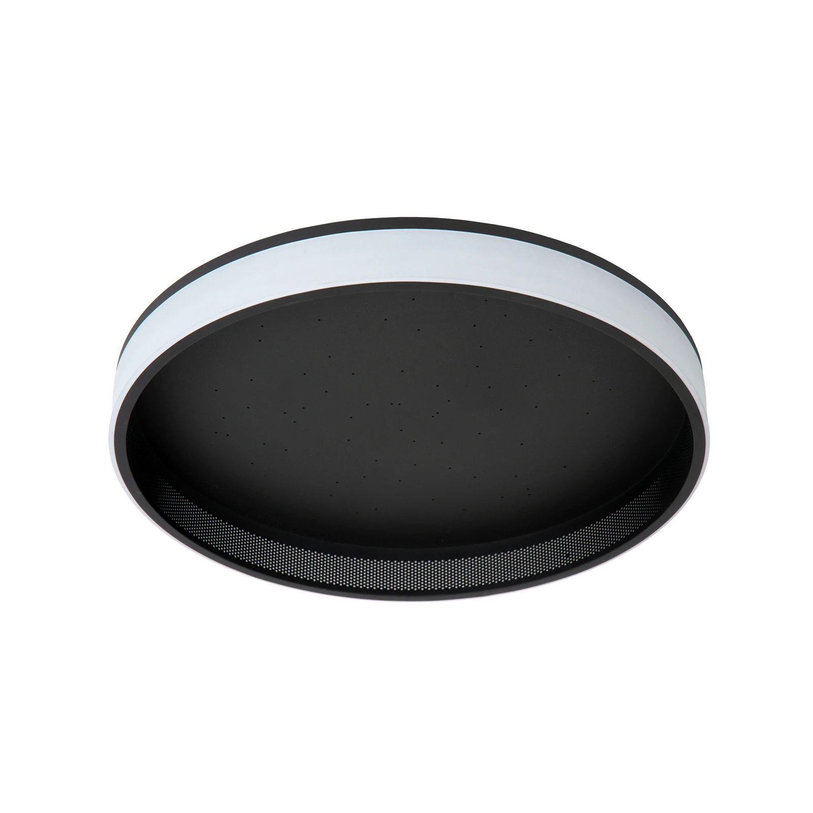 LED plafondlamp ESTREJA, zwart, Ø 40 cm, CCT, stepdim