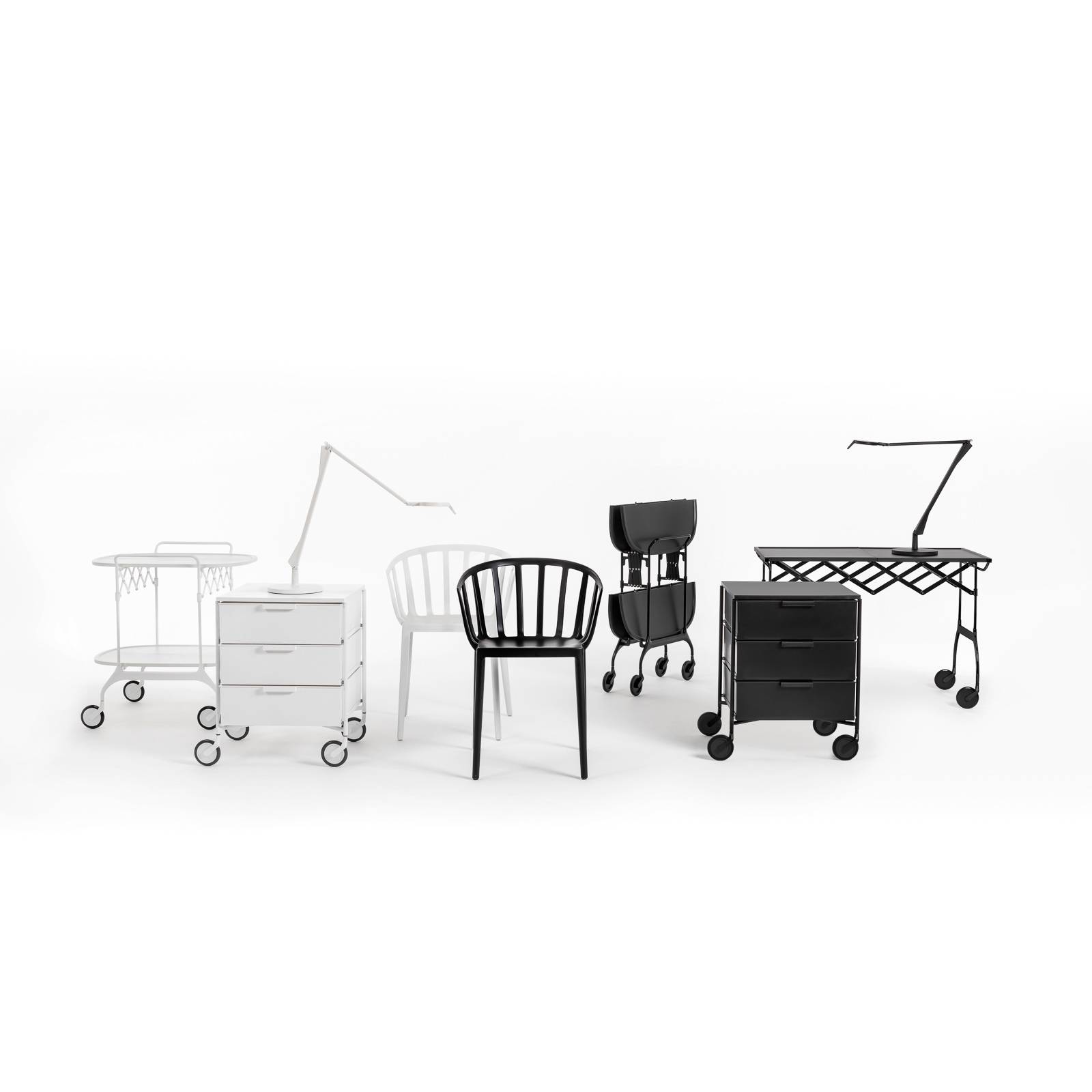 Kartell Aledin Tec - lampa stołowa LED, biała