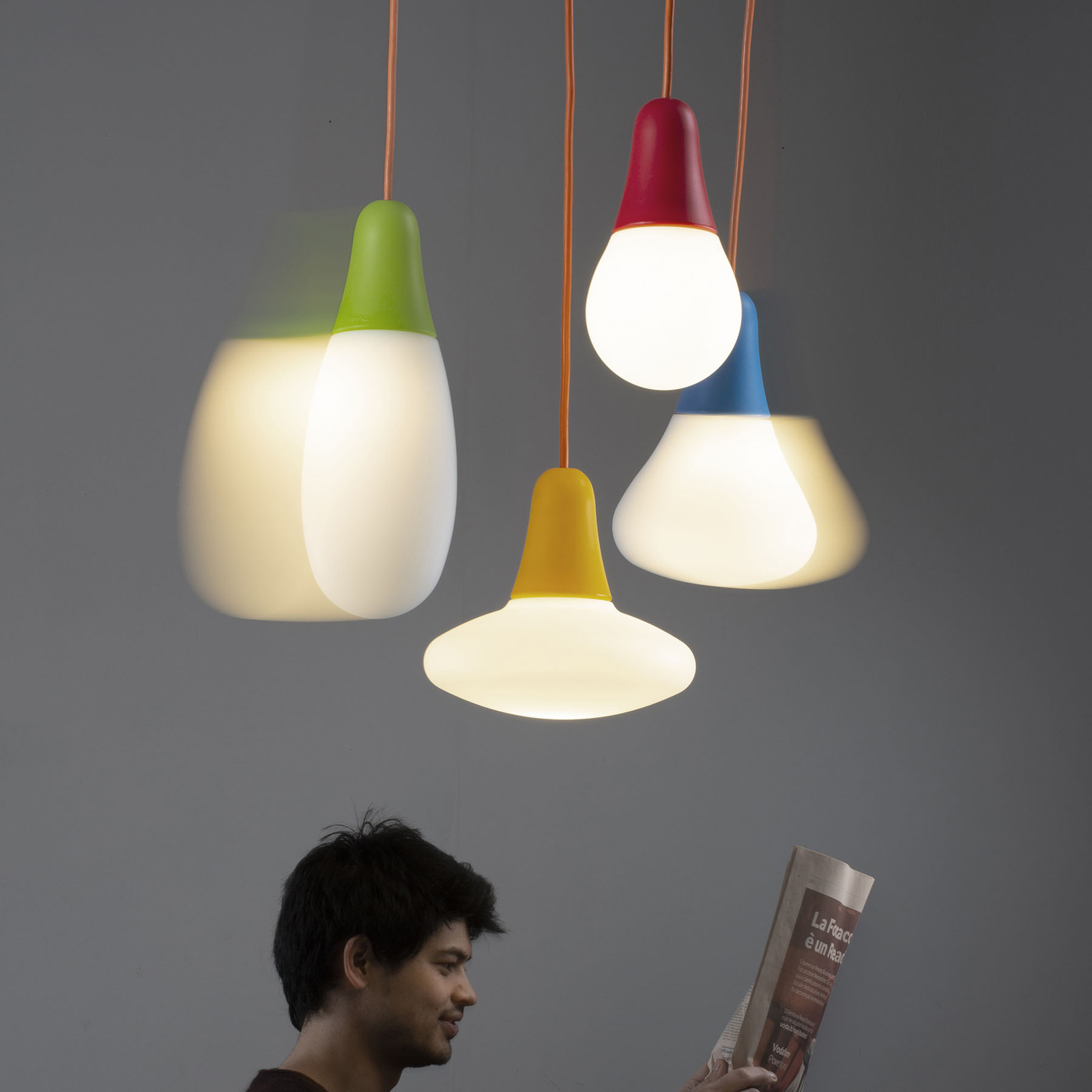 Martinelli Luce Pendelleuchte Ciulifruli, Polyethylen