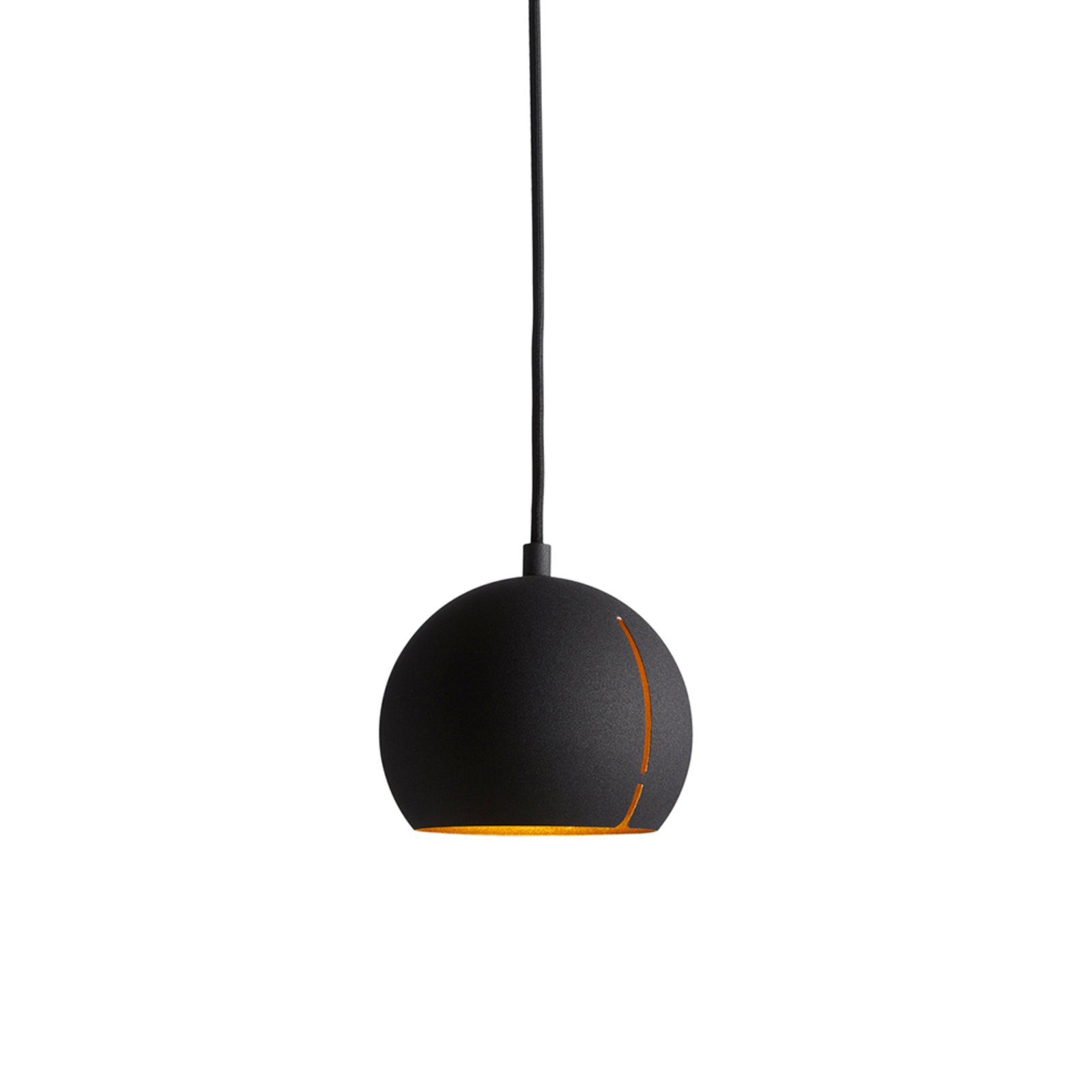 Gap Lustră Pendul Round Black/Brass - Woud