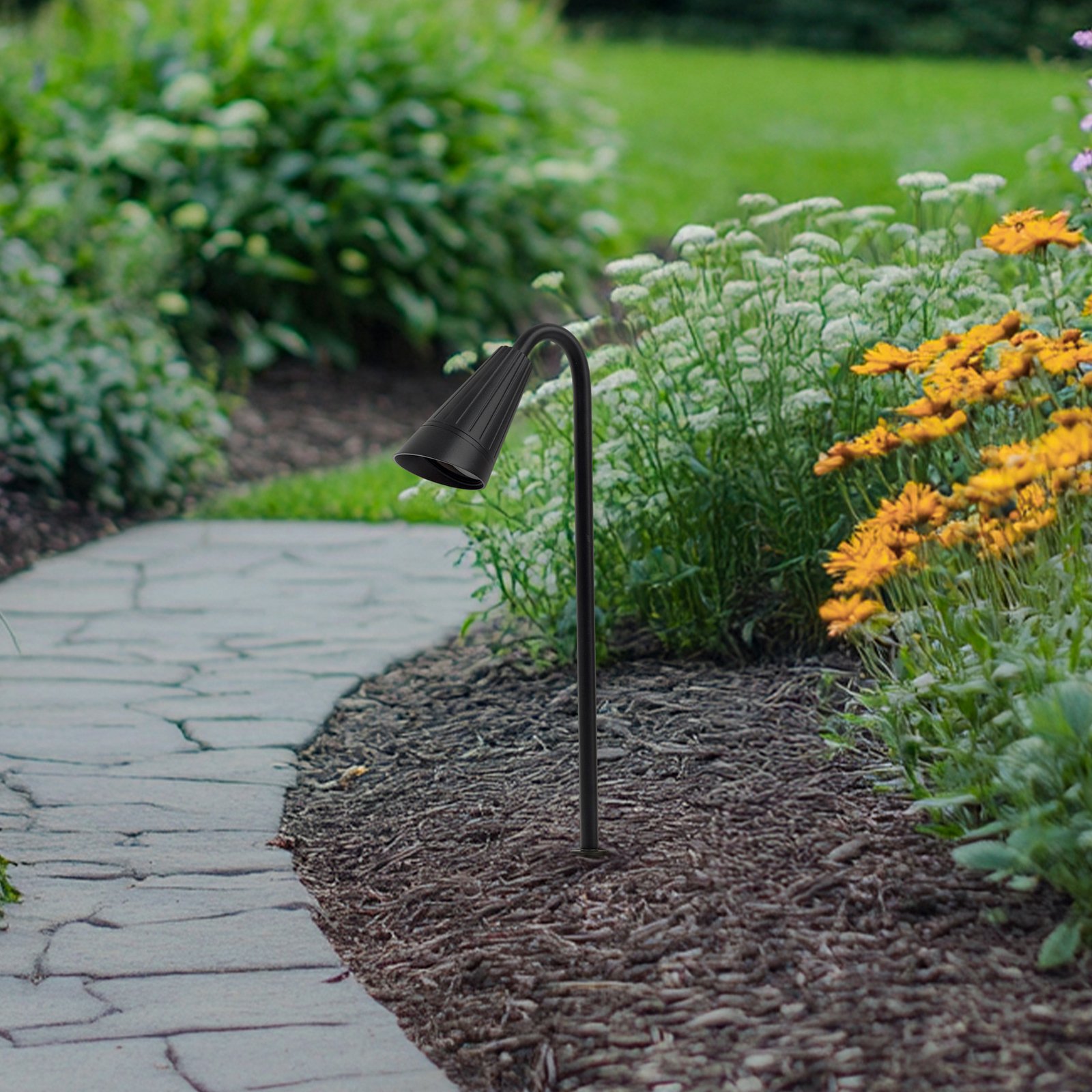 Sorvete földi tüskés lámpa, magasság 62 cm, fém, fekete - Lindby Sorvete földi tüskés lámpa, magasság 62 cm, fém, fekete - Lindby