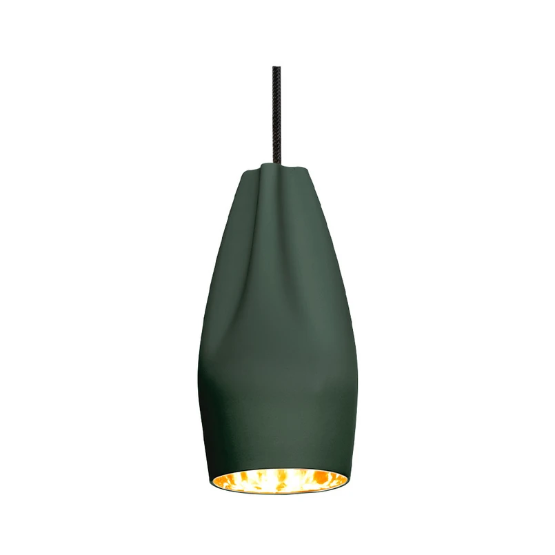 MARSET - Pleat Box 13 Suspension E27 Sombre Vert/Or