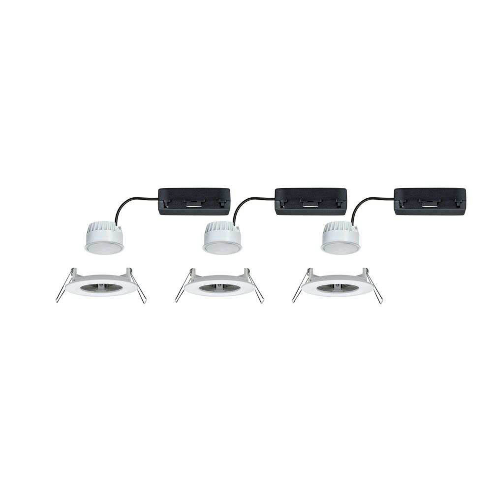 Paulmann LED inbouwspot Nova Coin Smart wit RGBW, set van 3, 7,8 cm