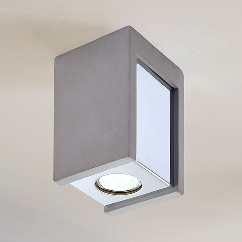 Beton-Deckenlampe Freyja, 1-flammig