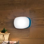 LZF Guijarro Medium LED wall light, blue