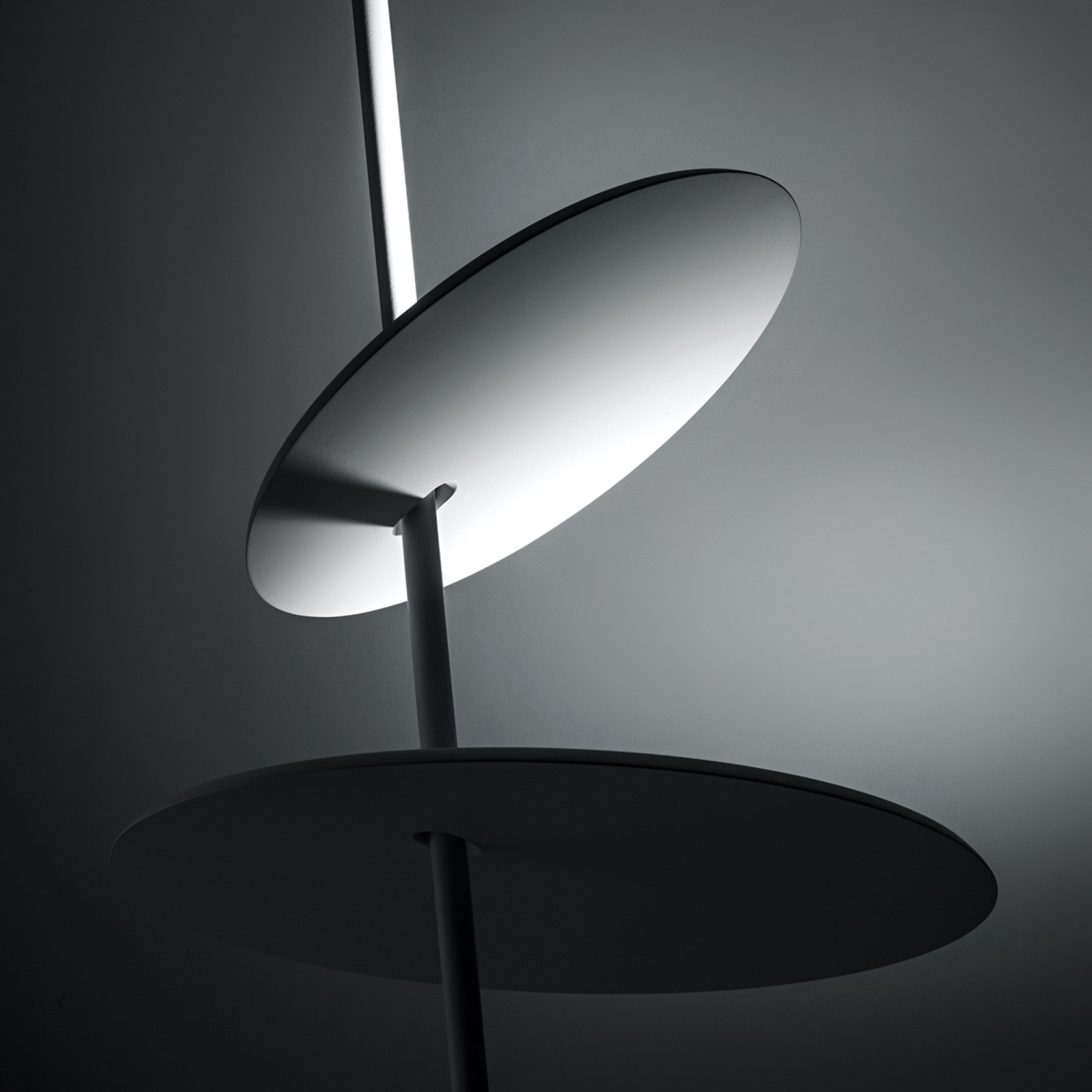 ICONE Lua - LED design kattovalaisin valkoisella värillä