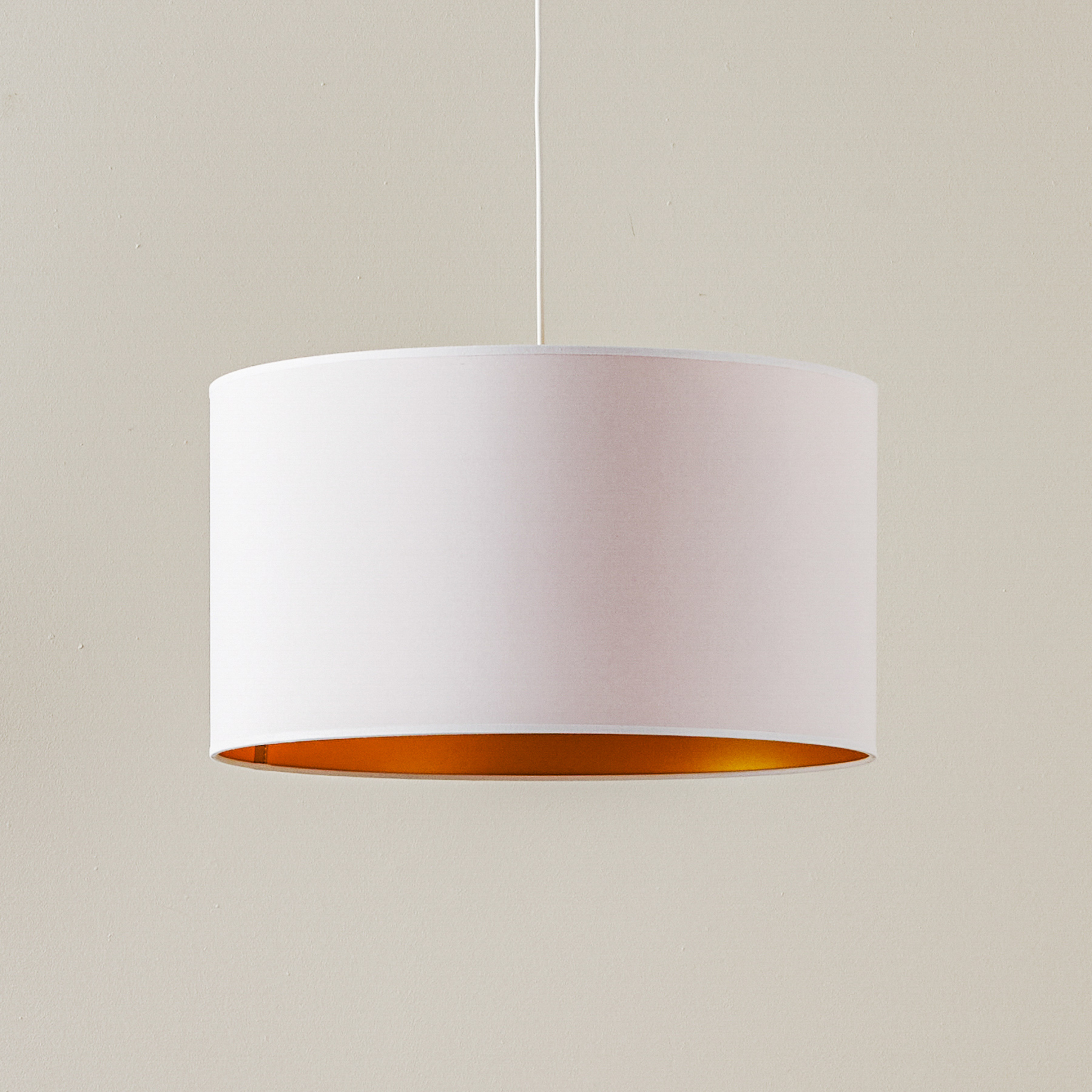 Suspension Roller, blanc/doré, Ø 45 cm