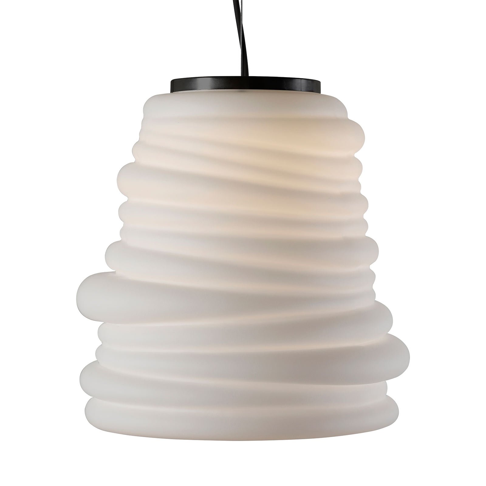 Karman Bibendum lampa wisząca LED, Ø 30 cm, biała