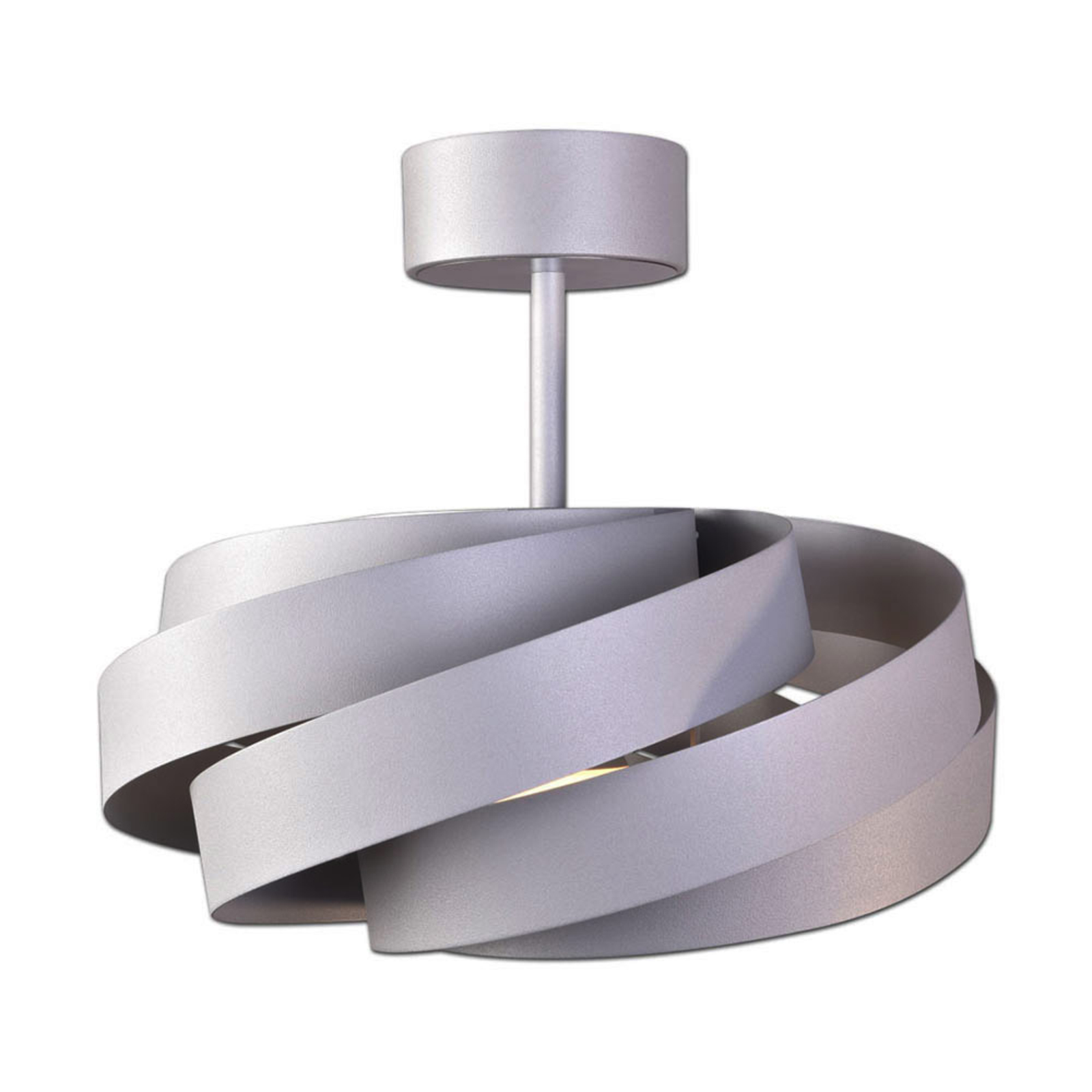Deckenleuchte Vento, aluminiumfarben, Metall, E27