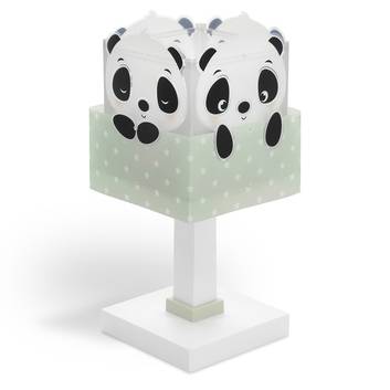 Dalber Panda bordlampe til børneværelse, grøn