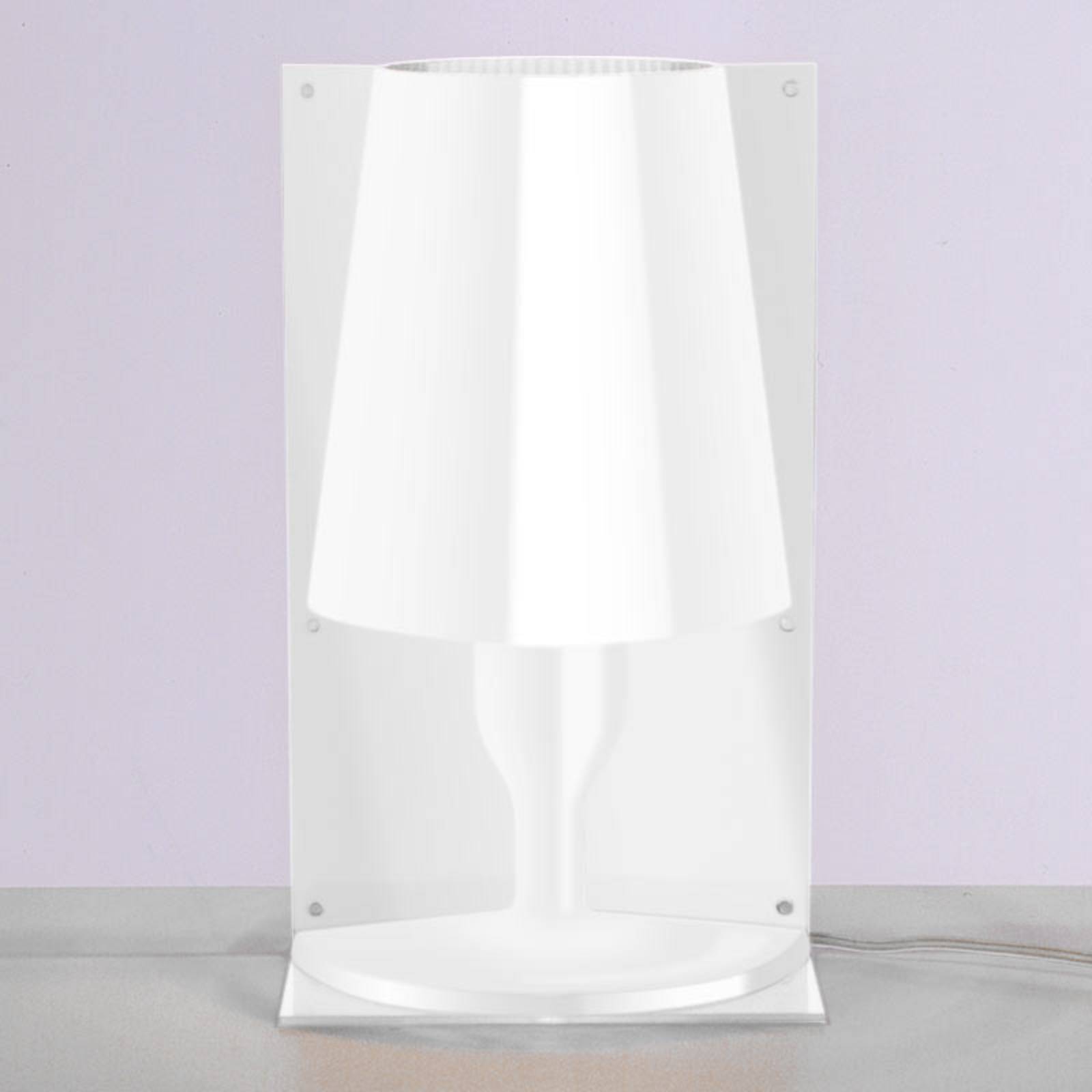 Image of Kartell Take lampada di design da tavolo, bianco