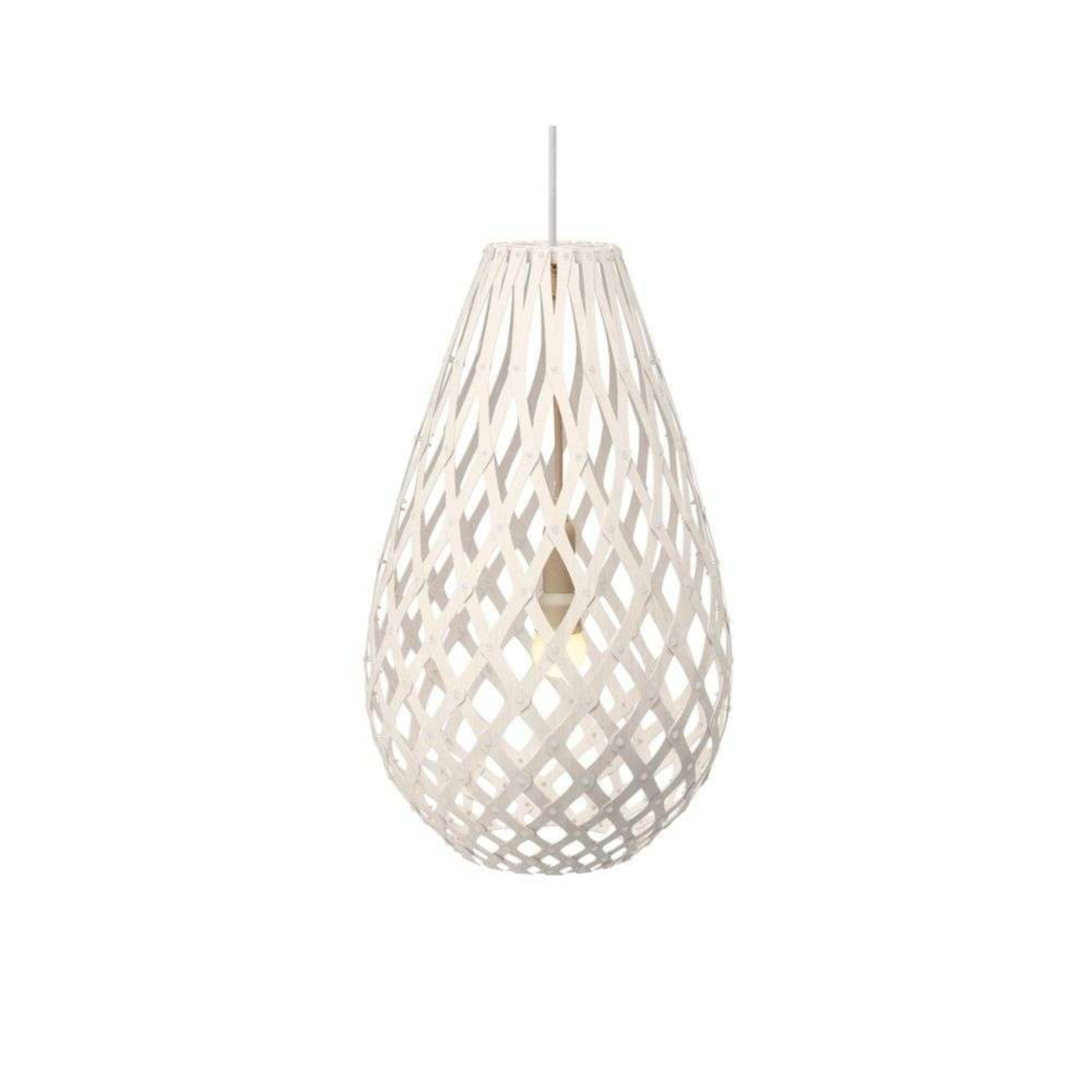 Koura Riippuvalaisin H50 Valkoinen 2 Puolta - David Trubridge