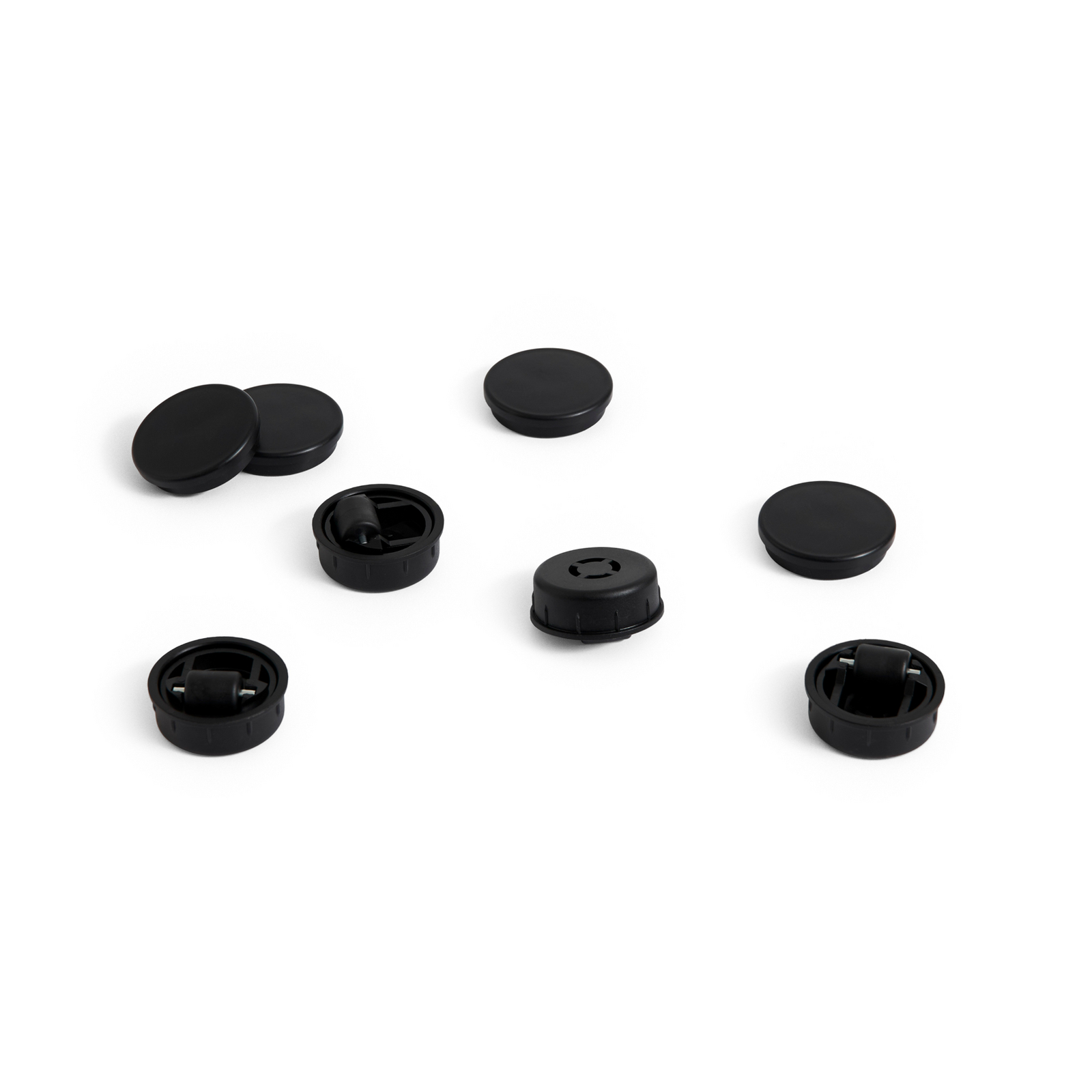 Feet and castors for Facet Cabinet Set of 4 - Hay