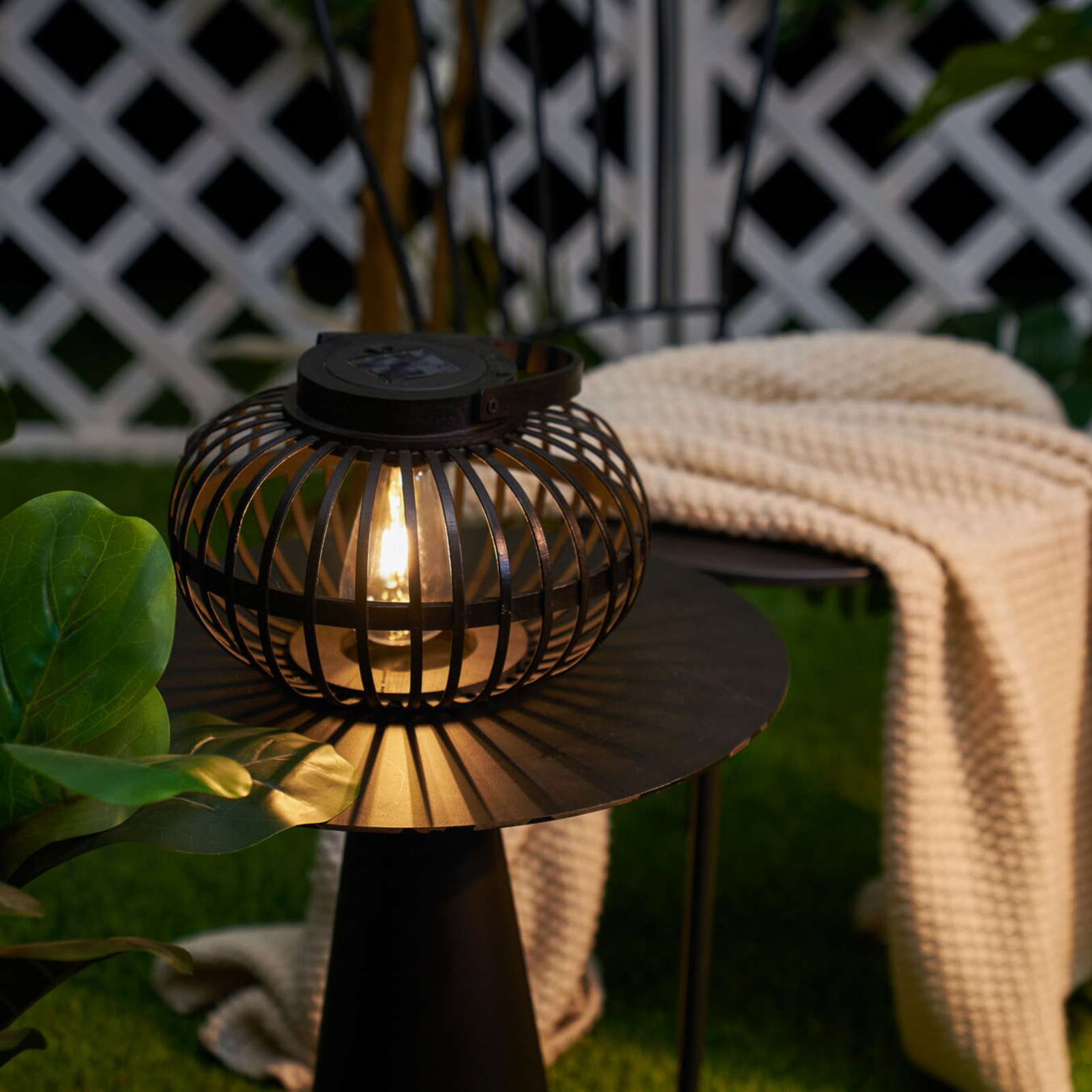 Pauleen LED-zonnetafellamp SUNSHINE BLISS zwart 17 cm IP44