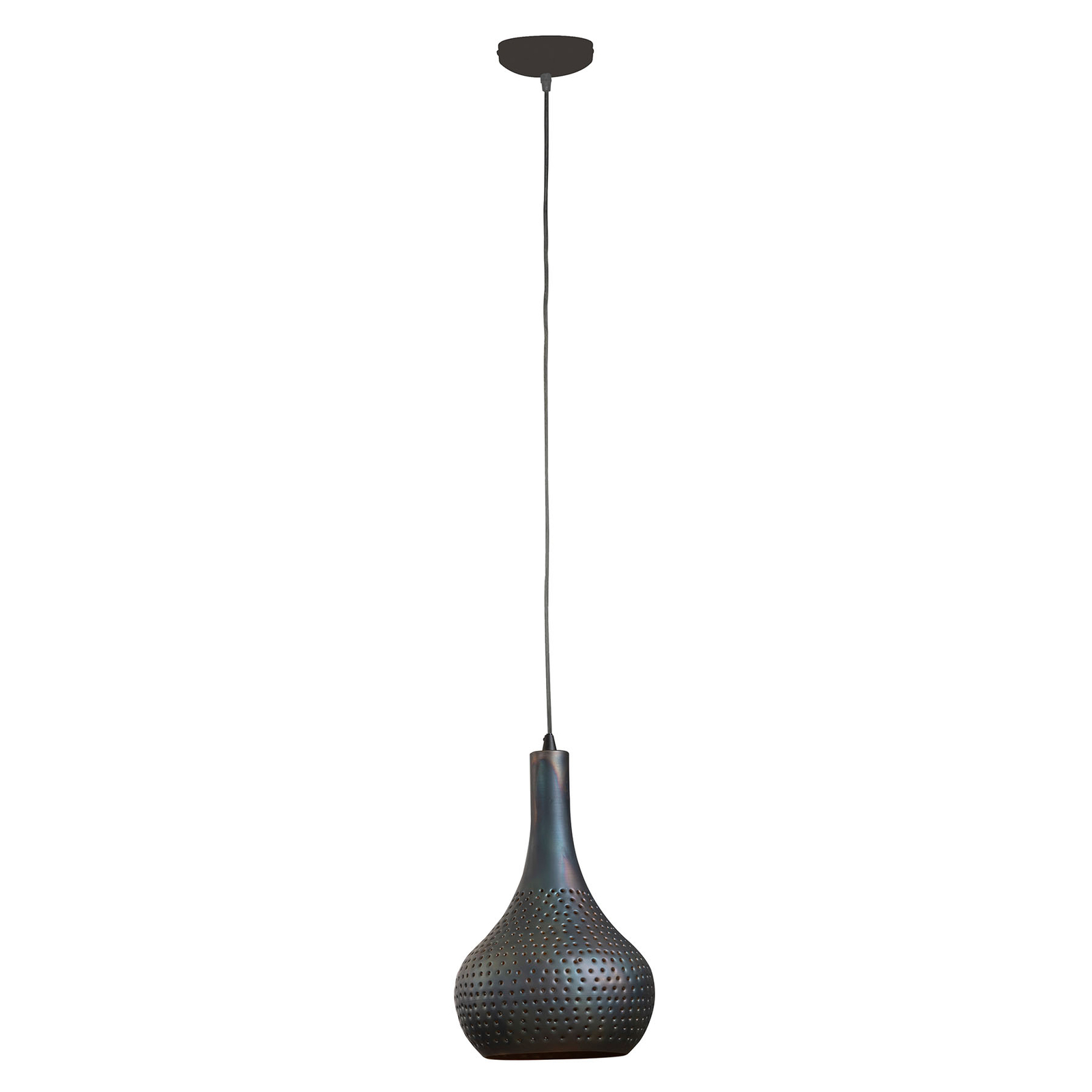Hanglamp Bombur 1-lamp zwartbruin