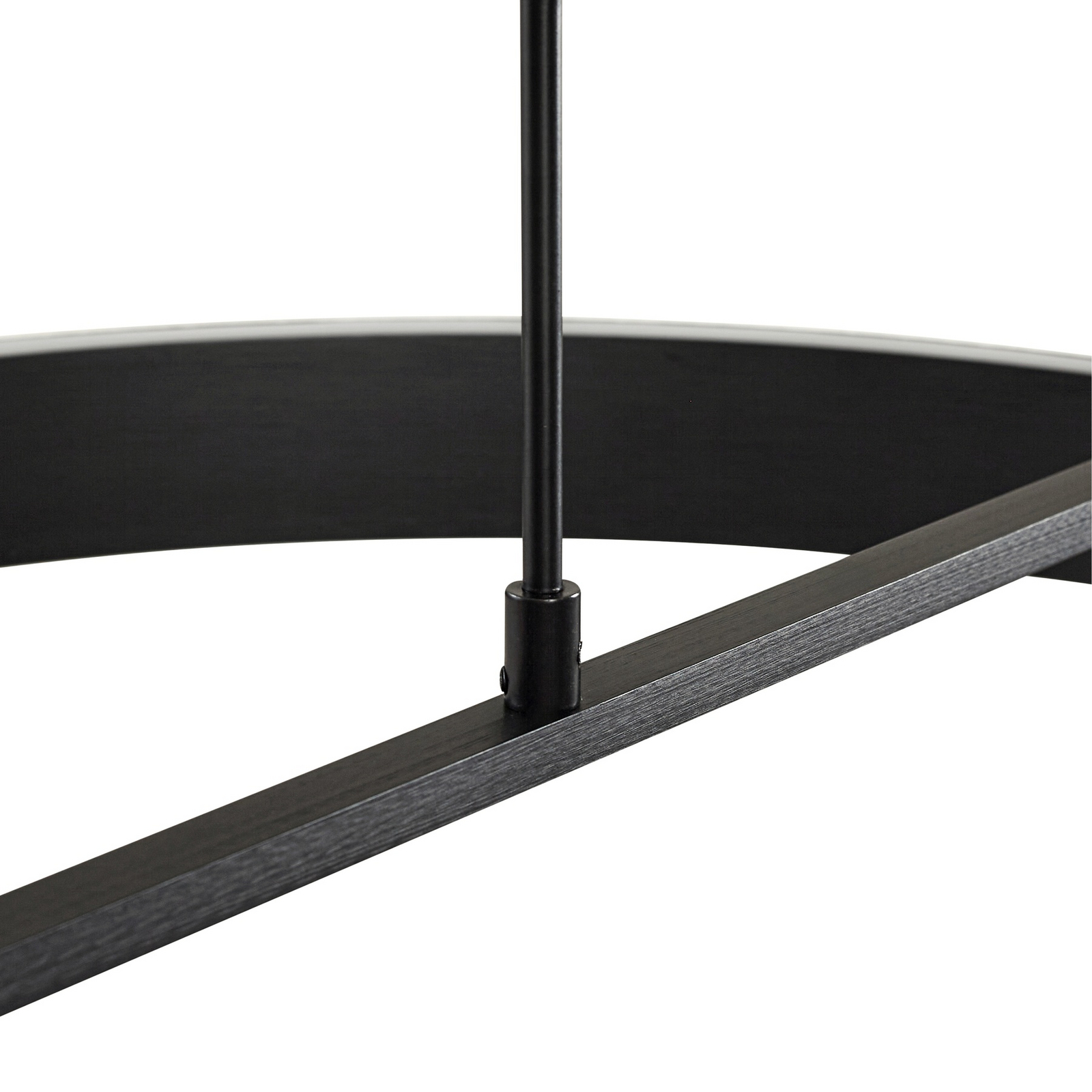 Lucande LED piekaramā lampa Rovan, Ø 60 cm, melna, CCT, dimmerējama