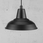Zwarte metalen hanglamp Lybe