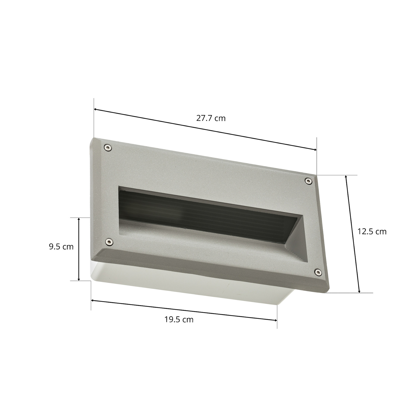 SLV Brick Downunder recessed wall light E14 IP44