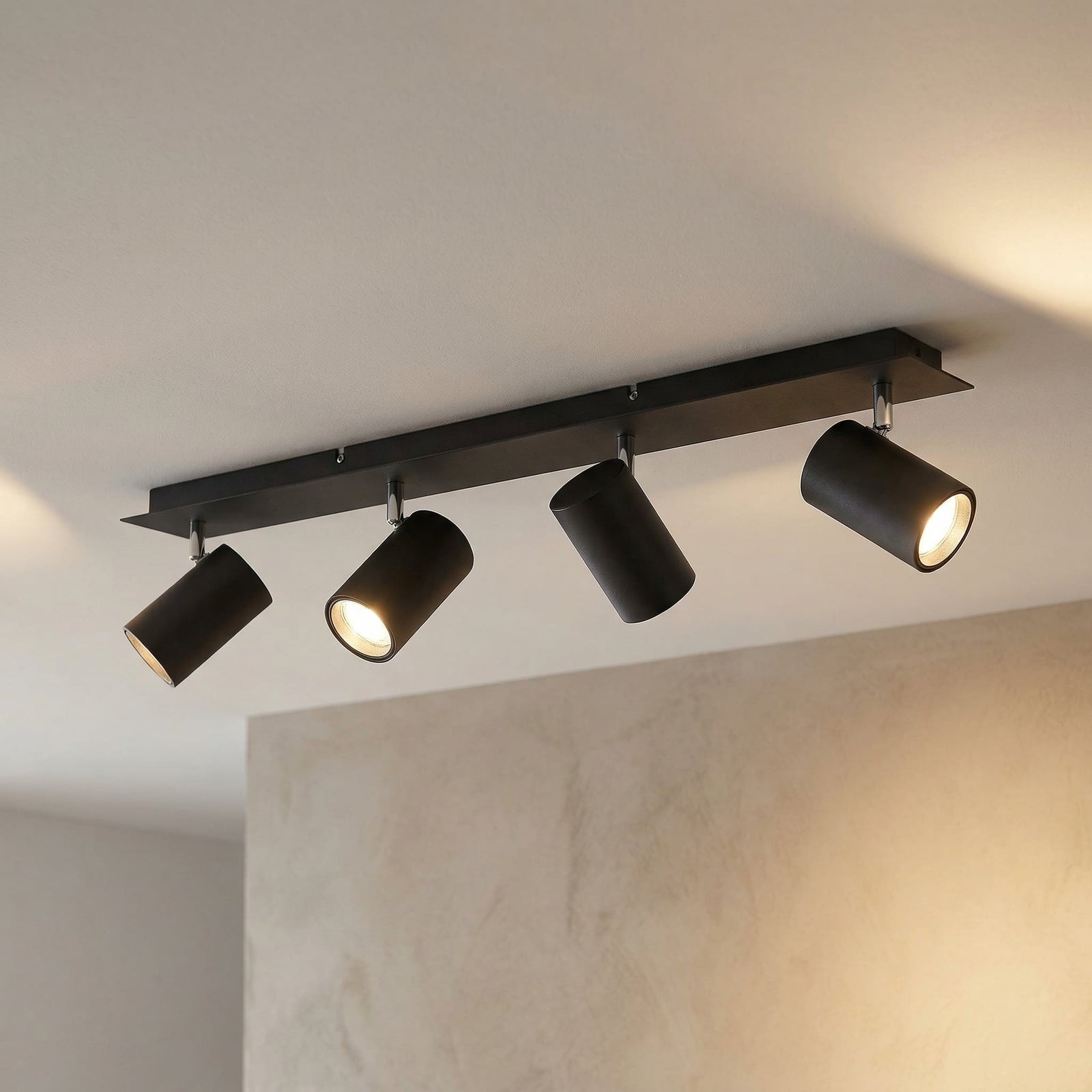 Joffrey 4 Ceiling Lamp L70 Black - Lindby