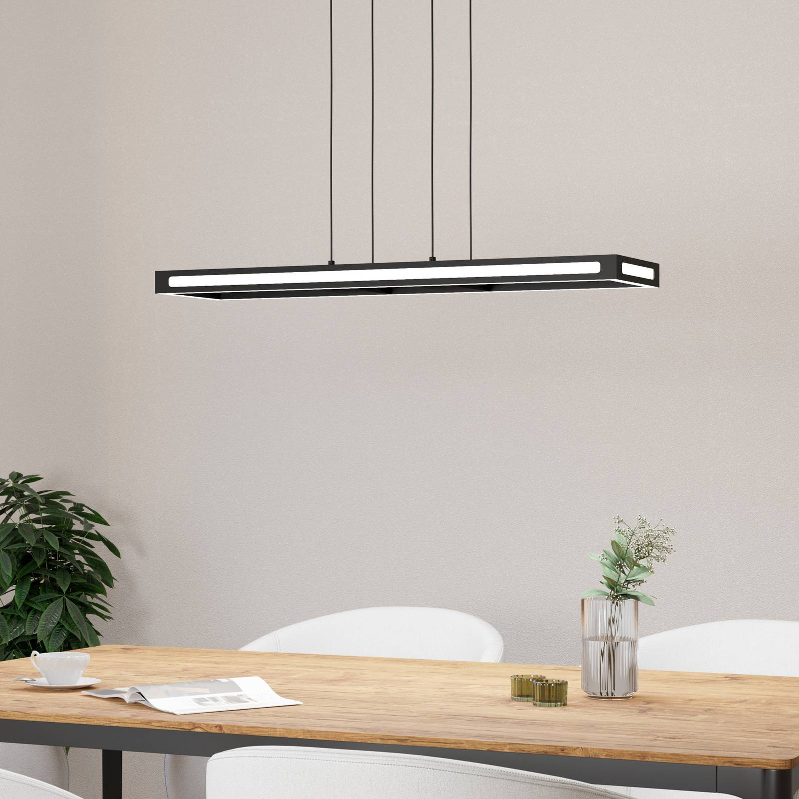  Eglo Connect Eglo Connect Led-hängeleuchte Savilanas-z, 77 Cm, Schwarz 