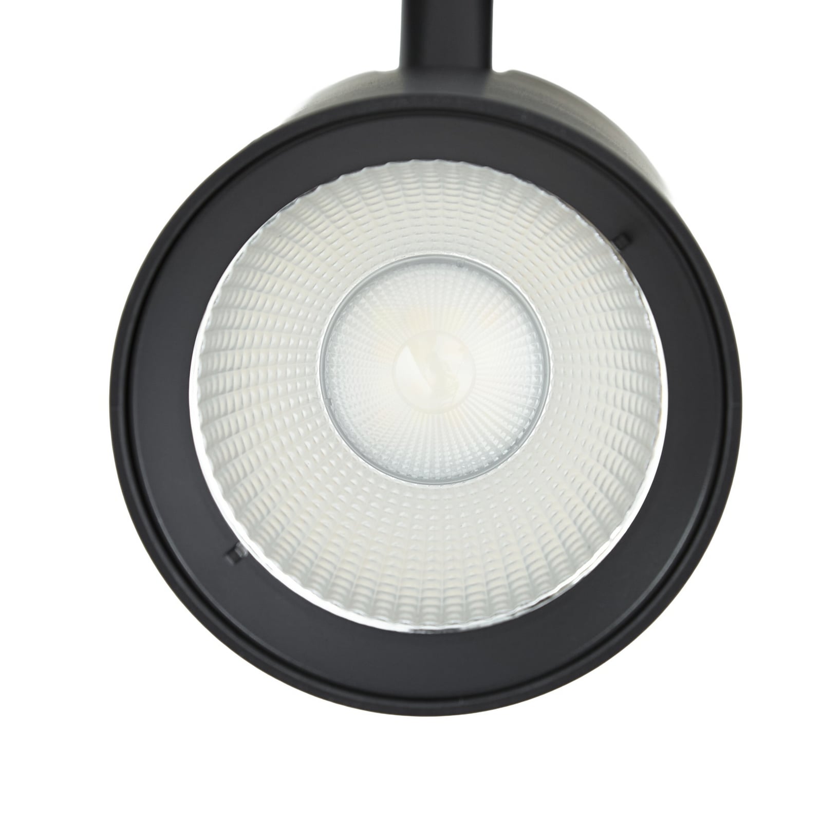 Lindby LED-skinnespot Linaro, sort, Ø 7 cm, aluminium, CCT