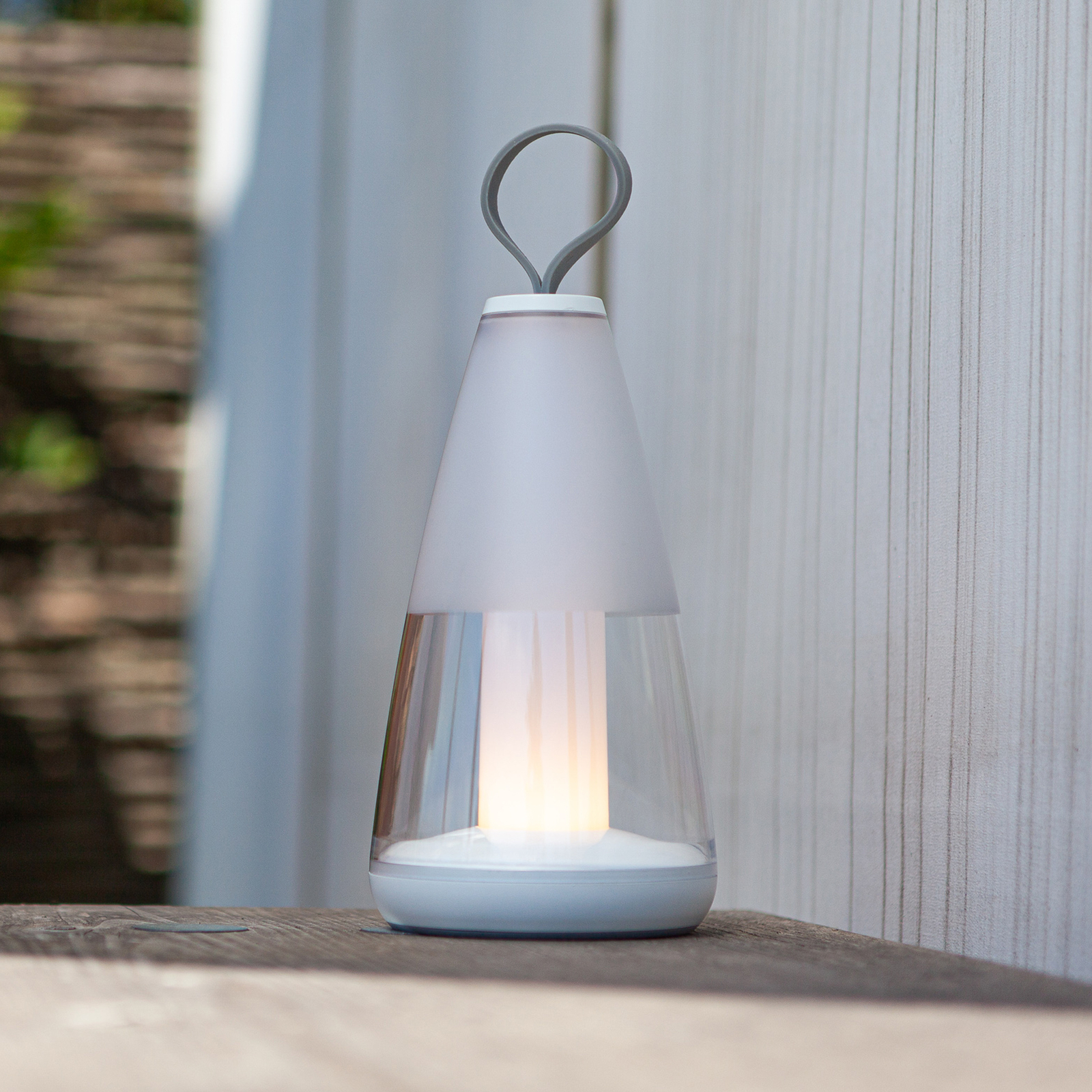 Lampada LED da tavolo Pepper, RGBW, smart, bianco