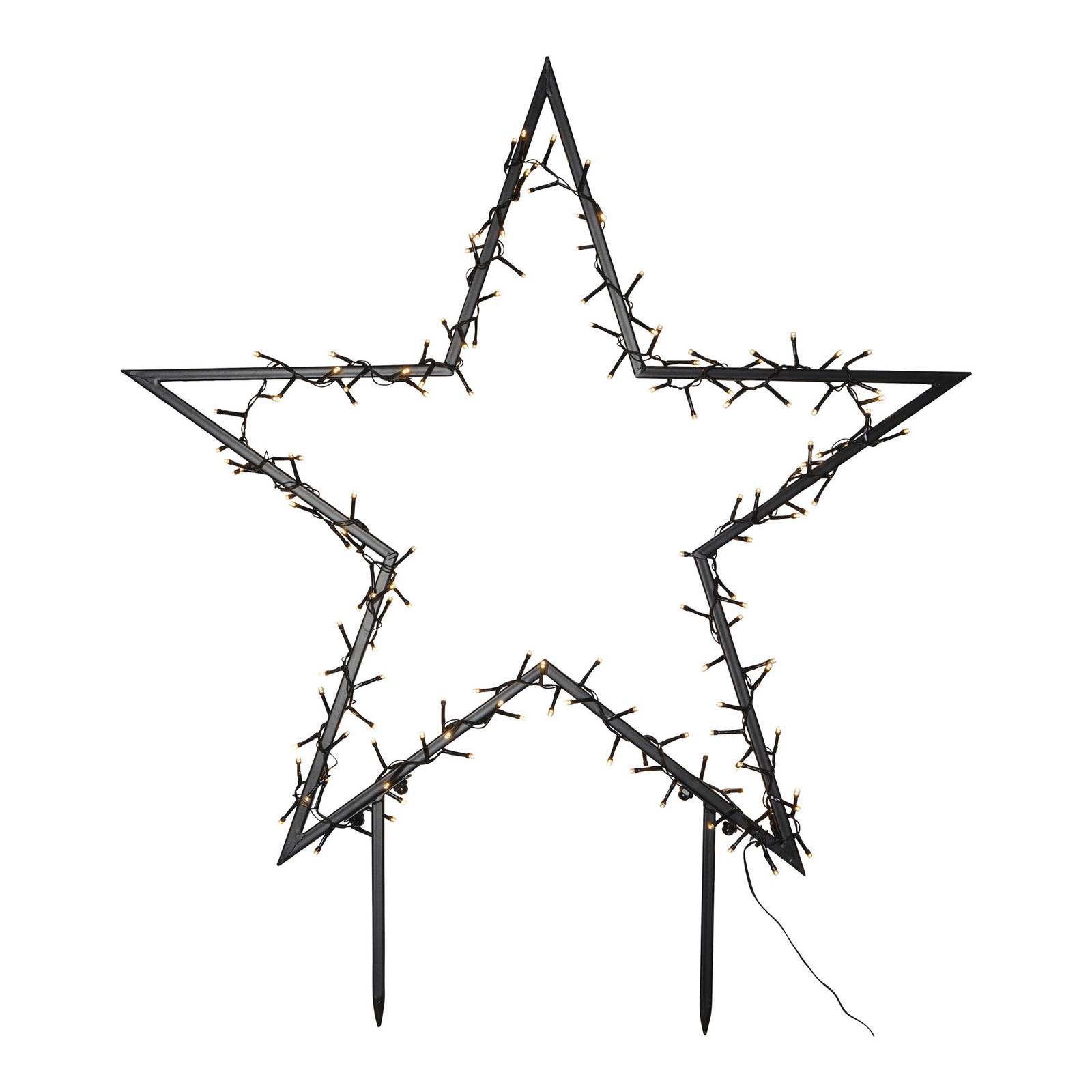 star trading lampe décorative led spiky avec piquets, 80 cm