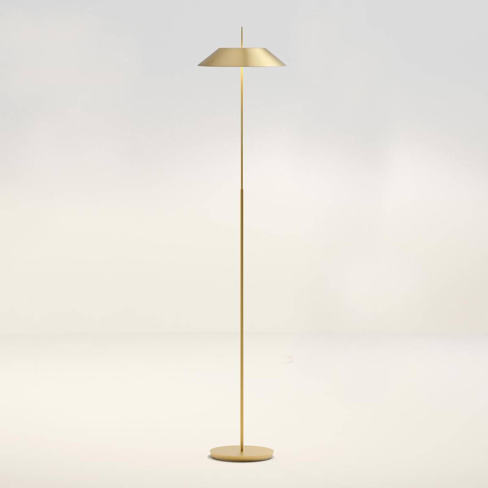 Vibia Mayfair - lampa stojąca LED, złota matowa