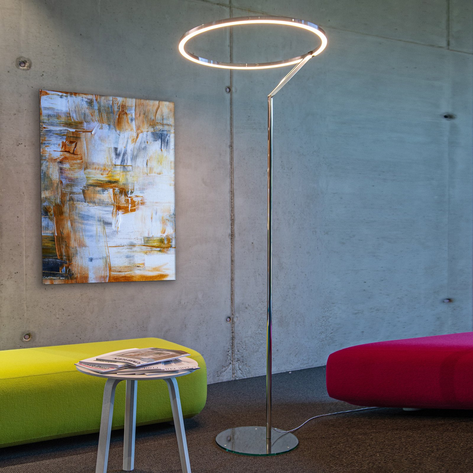 Sattler Insospeso Floor, 3,000 K, with touch dimmer