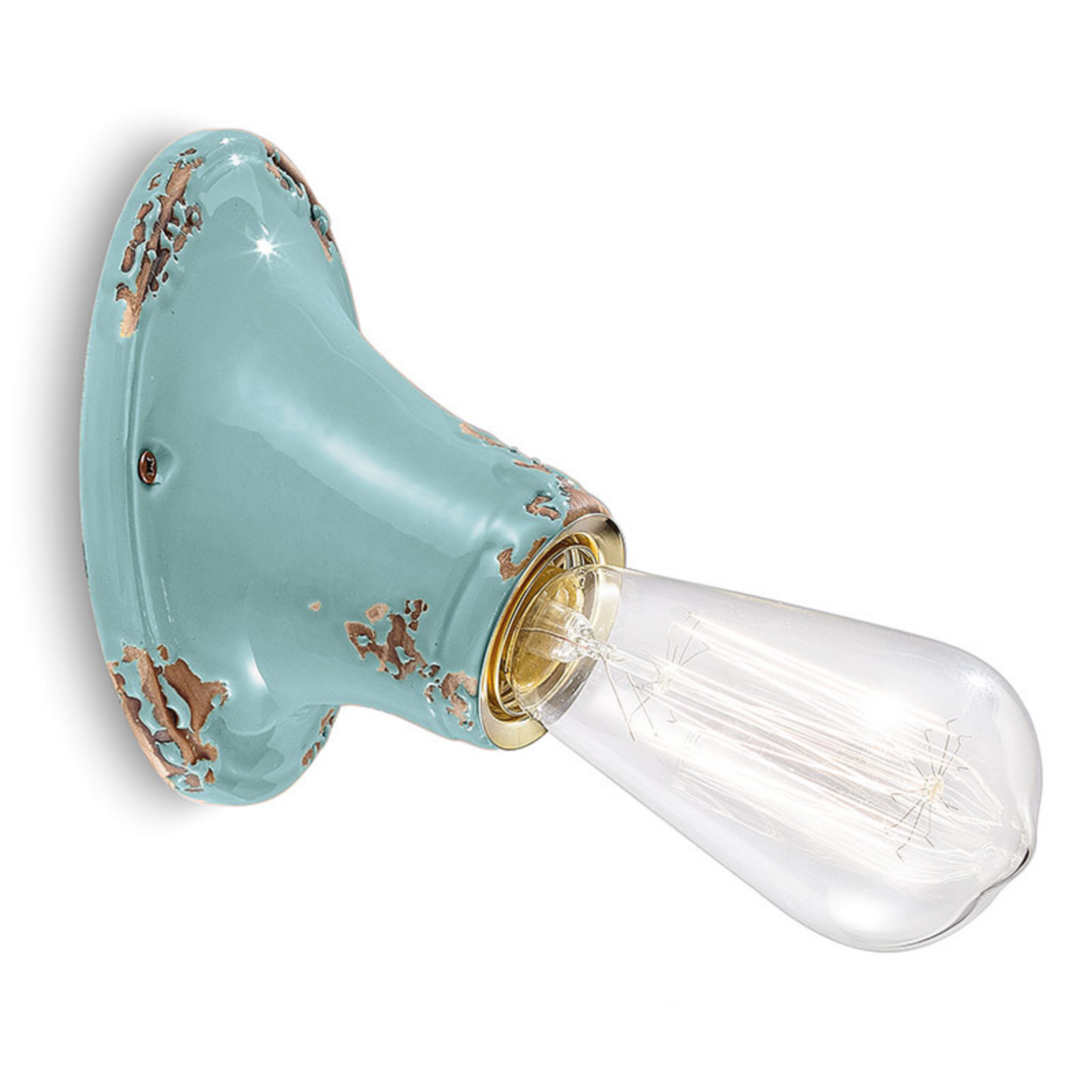 Applique murale C115 style vintage turquoise