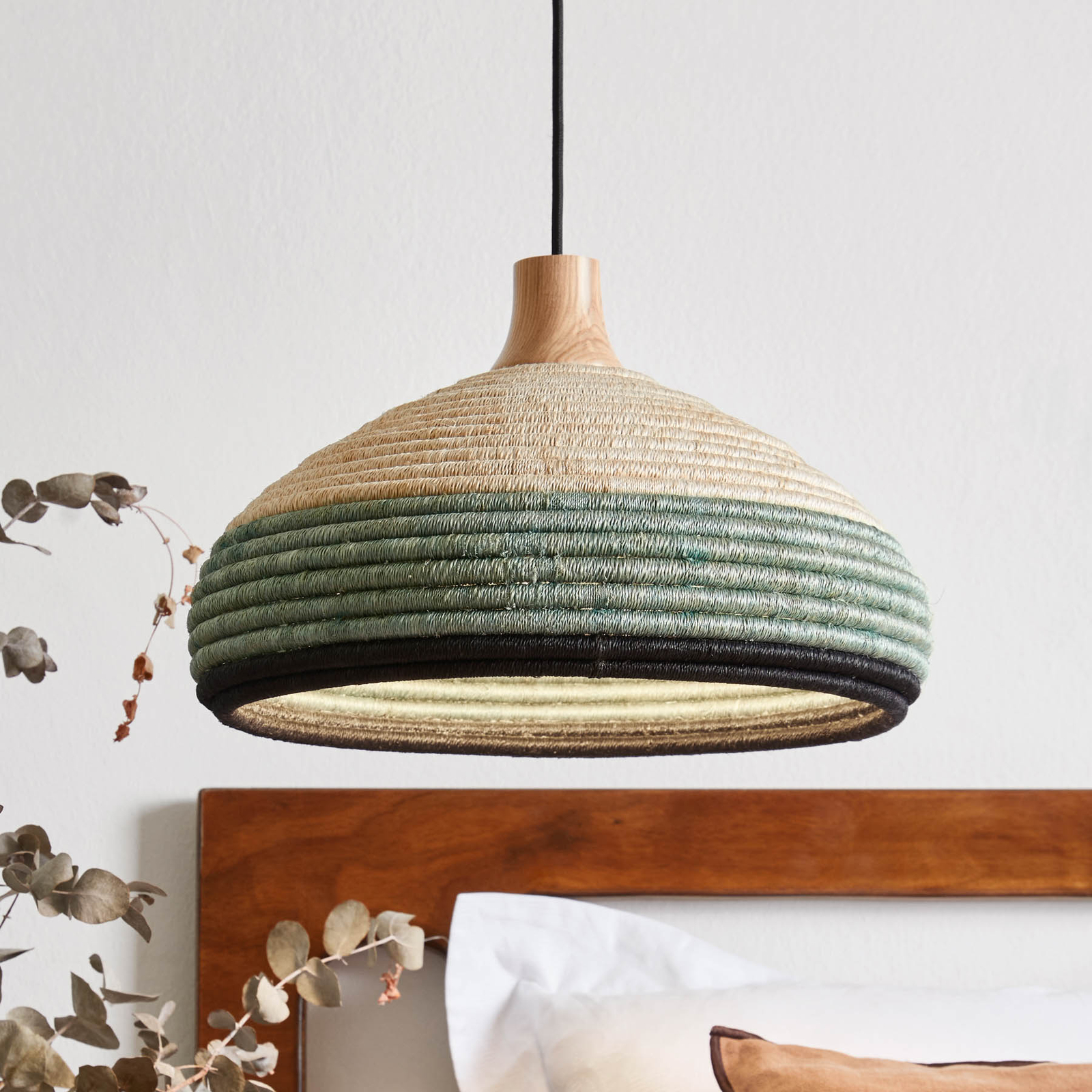 Forestier Grass pendant light S, made by hand