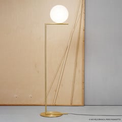 Stojacia lampa FLOS IC F2 brúsená mosadz