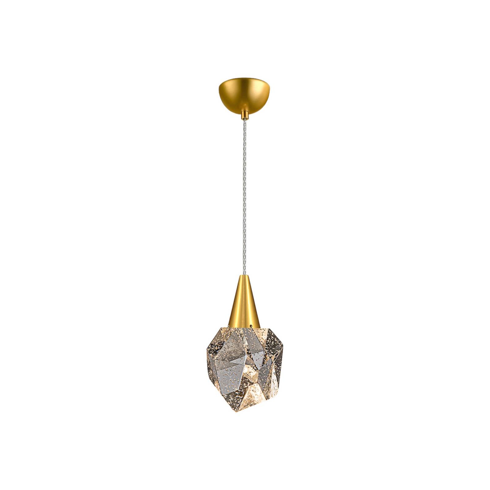 Schuller Lighting - Schuller aquaria Integrierte LED-Pendel-Deckenleuchte Matt Gold Transparent 3000K 450Lm