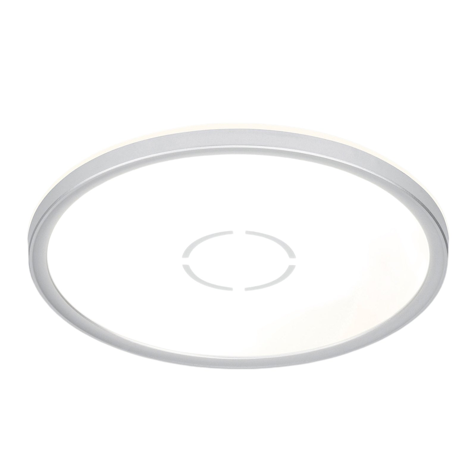 Plafonnier LED Free, Ø 29 cm, argenté