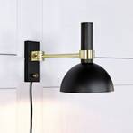 Larry wall light with a dimmer, brass