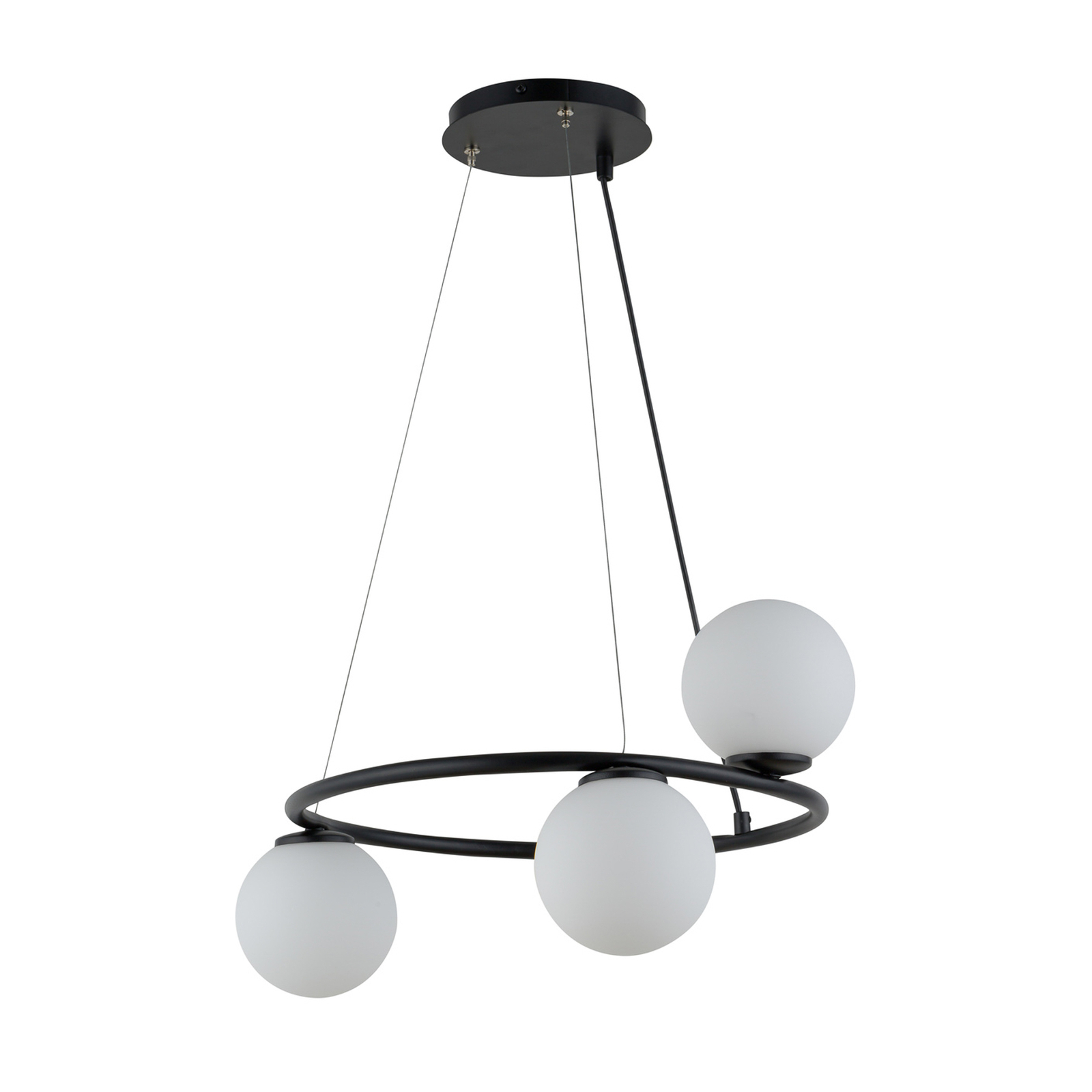 Hanglamp Gama, 3-lamps, zwart