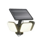 Lampada LED solare Philips Zyren, nera, 3.000 K, con sensore, IP65