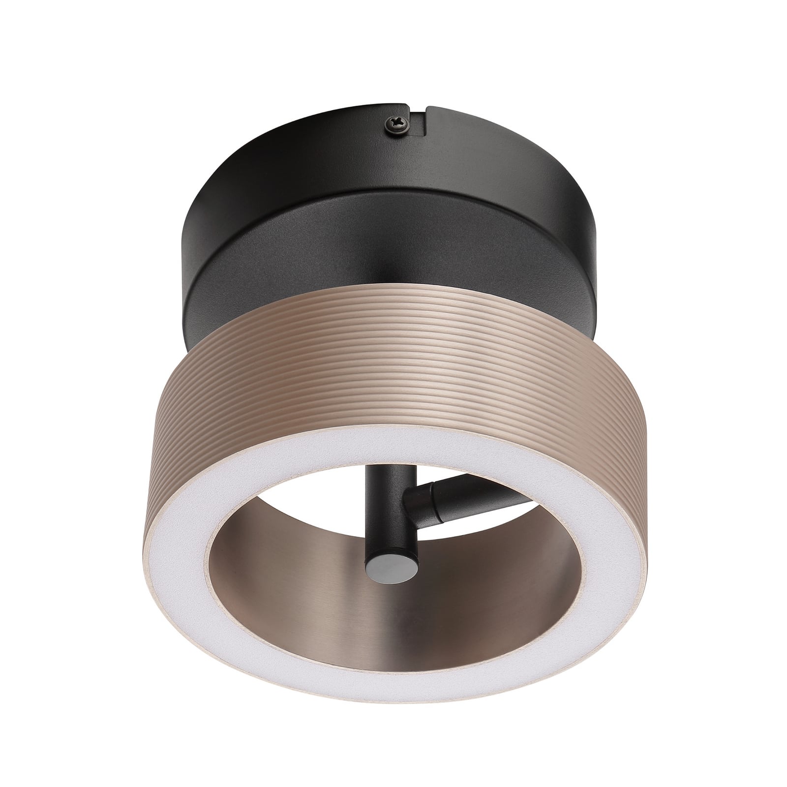 LED-uplight Axion, svart/brun, Ø 15 cm, Memory, CCT LED-uplight Axion, svart/brun, Ø 15 cm, Memory, CCT
