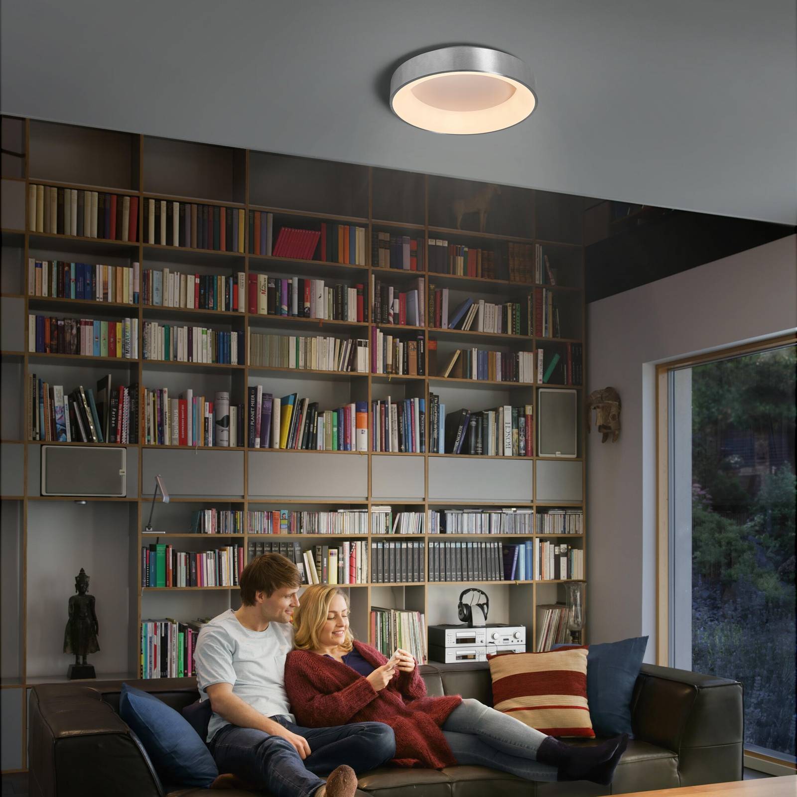 LEDVANCE SUN@Home Circular lampa sufitowa LED srebrna