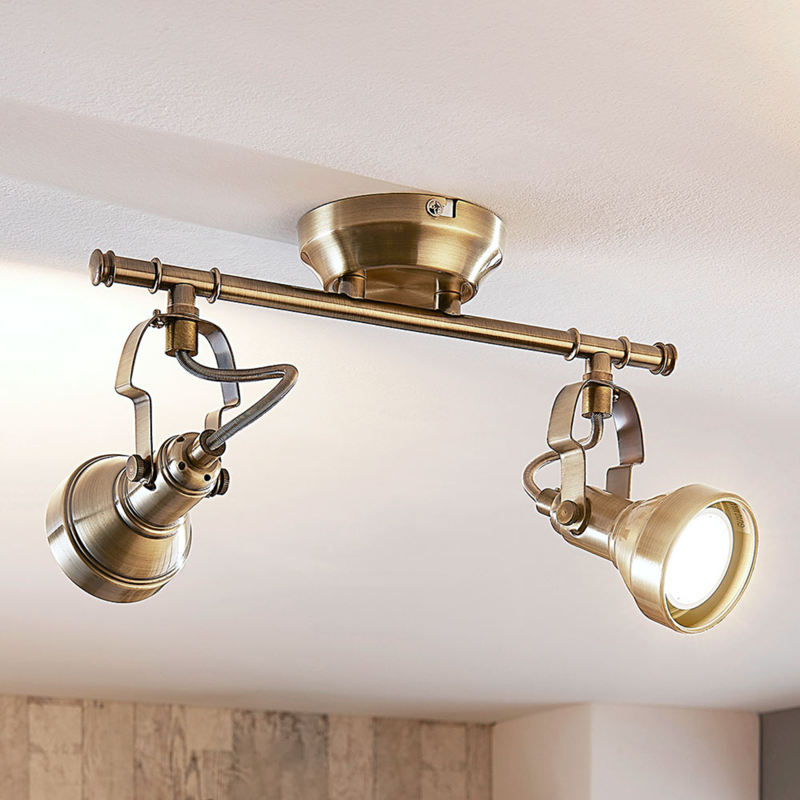 2-flammige LED-Deckenleuchte Perseas, GU10